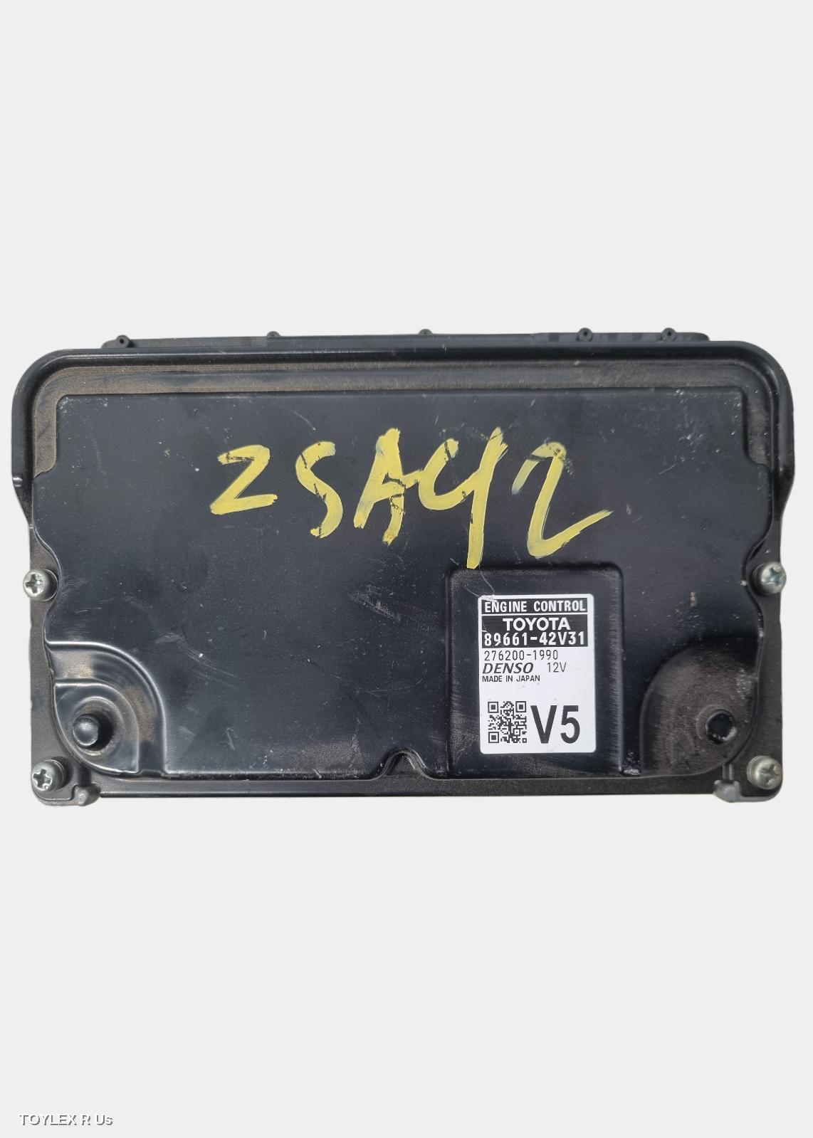 TOYOTA RAV4 2016 Ecu ENGINE ECU, 2.0, 3ZR-FE, PETROL, AUTO T/M, ECU ONLY, ZSA42R