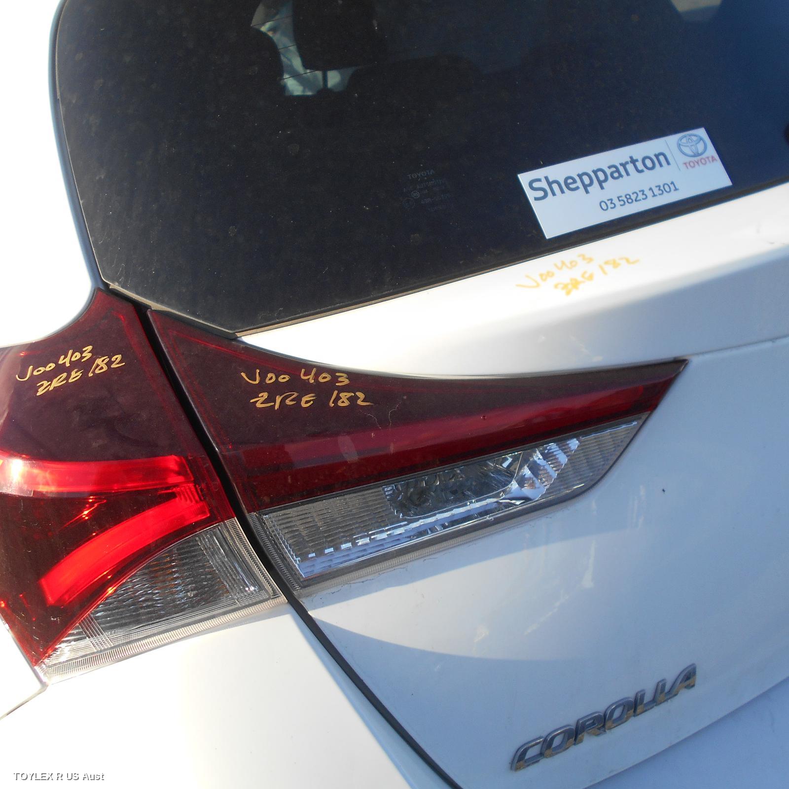 TOYOTA COROLLA 2016 Rear Garnish TAILGATE LAMP (LH SIDE), ZRE182R/ZWE186R, HATCH