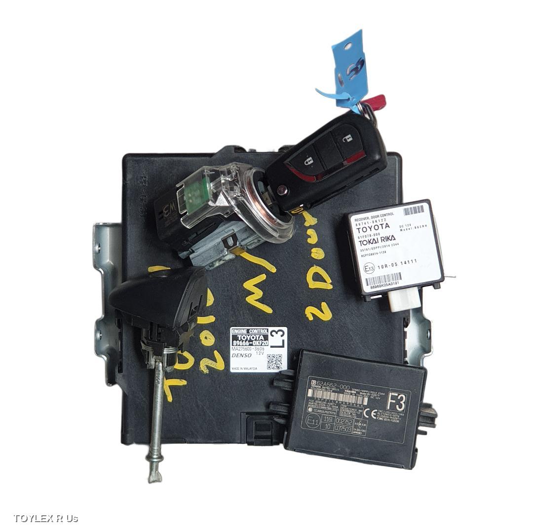 TOYOTA HILUX 2015 Ecu ENGINE ECU, 2.7, 2TR-FE, PETROL, MANUAL, P/N 896660KF20, SEC SET (ECU/IMM/READER/KEY)