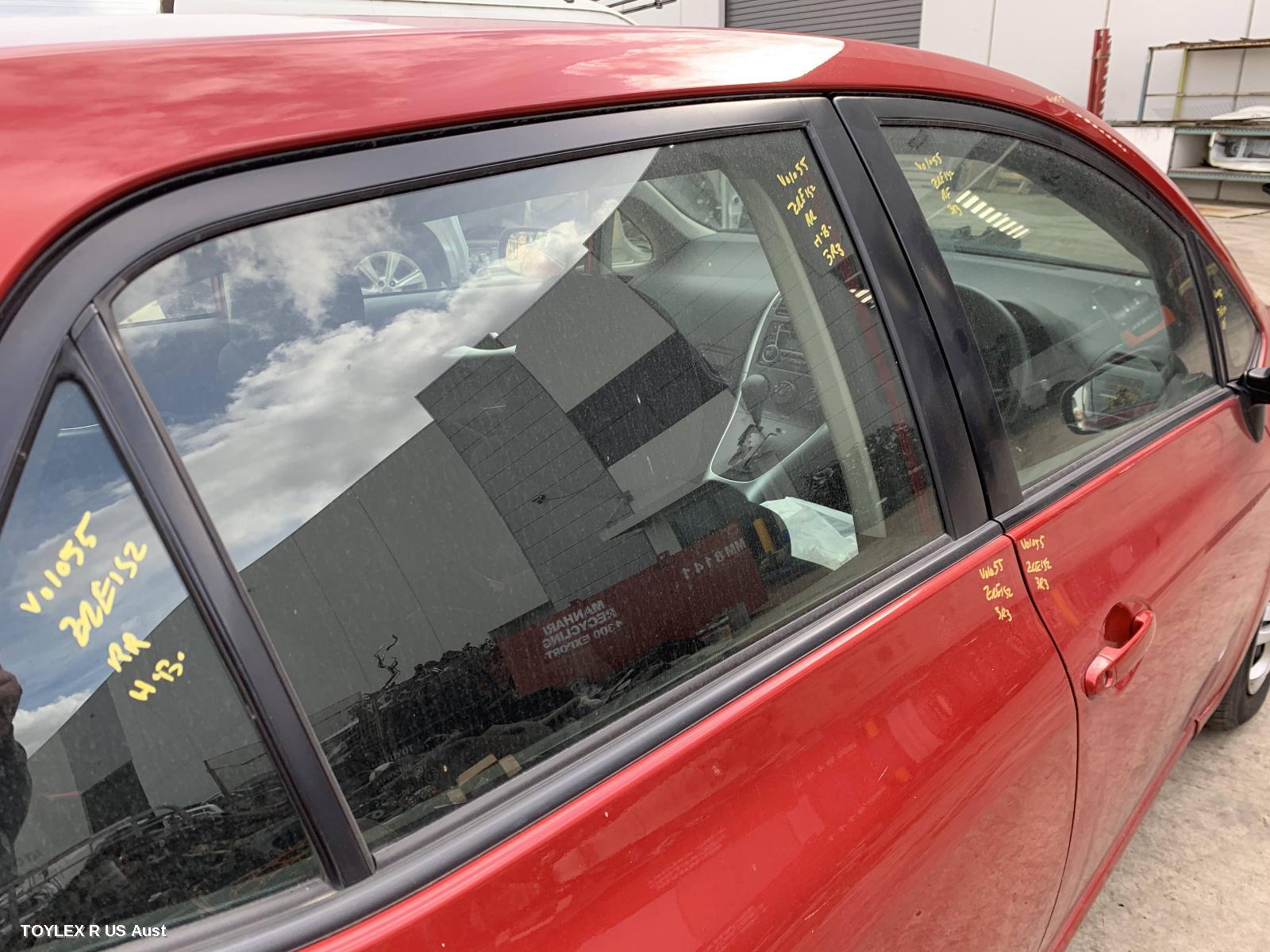 TOYOTA COROLLA 2012 Right Rear Door Window ZRE152R, HATCH