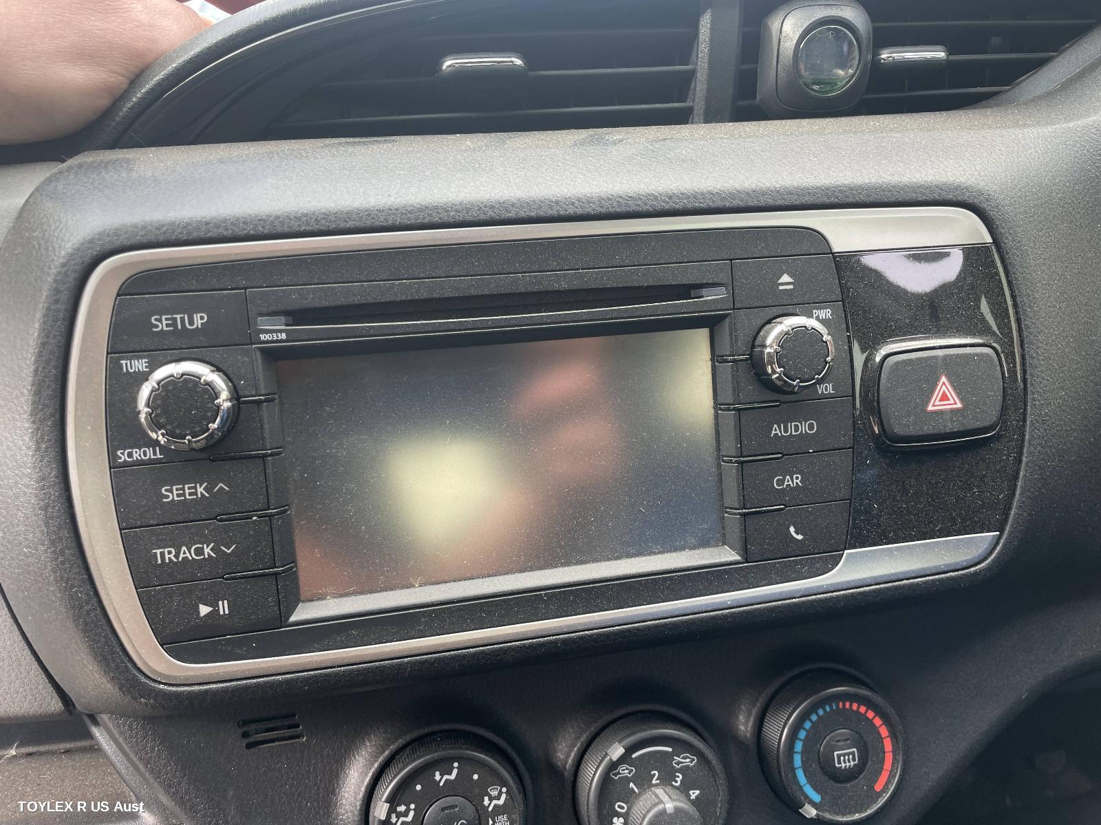 TOYOTA YARIS 2015 Radio/Cd/Dvd/Sat/Tv SINGLE DISC CD PLAYER (P/N ON FACE 100338), NCP13#