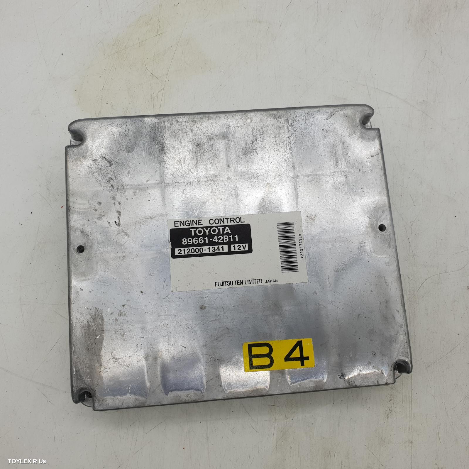 TOYOTA RAV4 2003 Ecu ENGINE ECU, 2.4, 2AZ-FE, MANUAL T/M, P/N 89661-42B11, ECU ONLY, ACA2#R