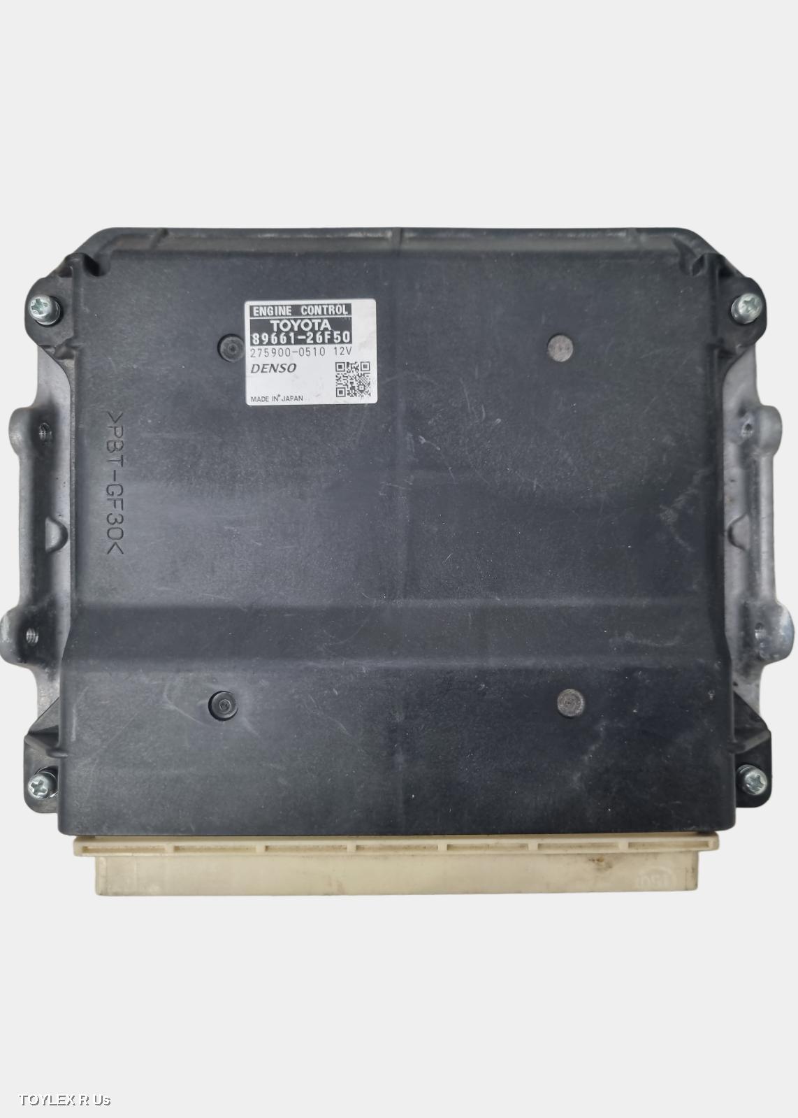 TOYOTA HIACE 2010 Ecu ENGINE ECU, 3.0, 1KD-FTV, DIESEL, P/N 89661-26F50, ECU ONLY, KDH