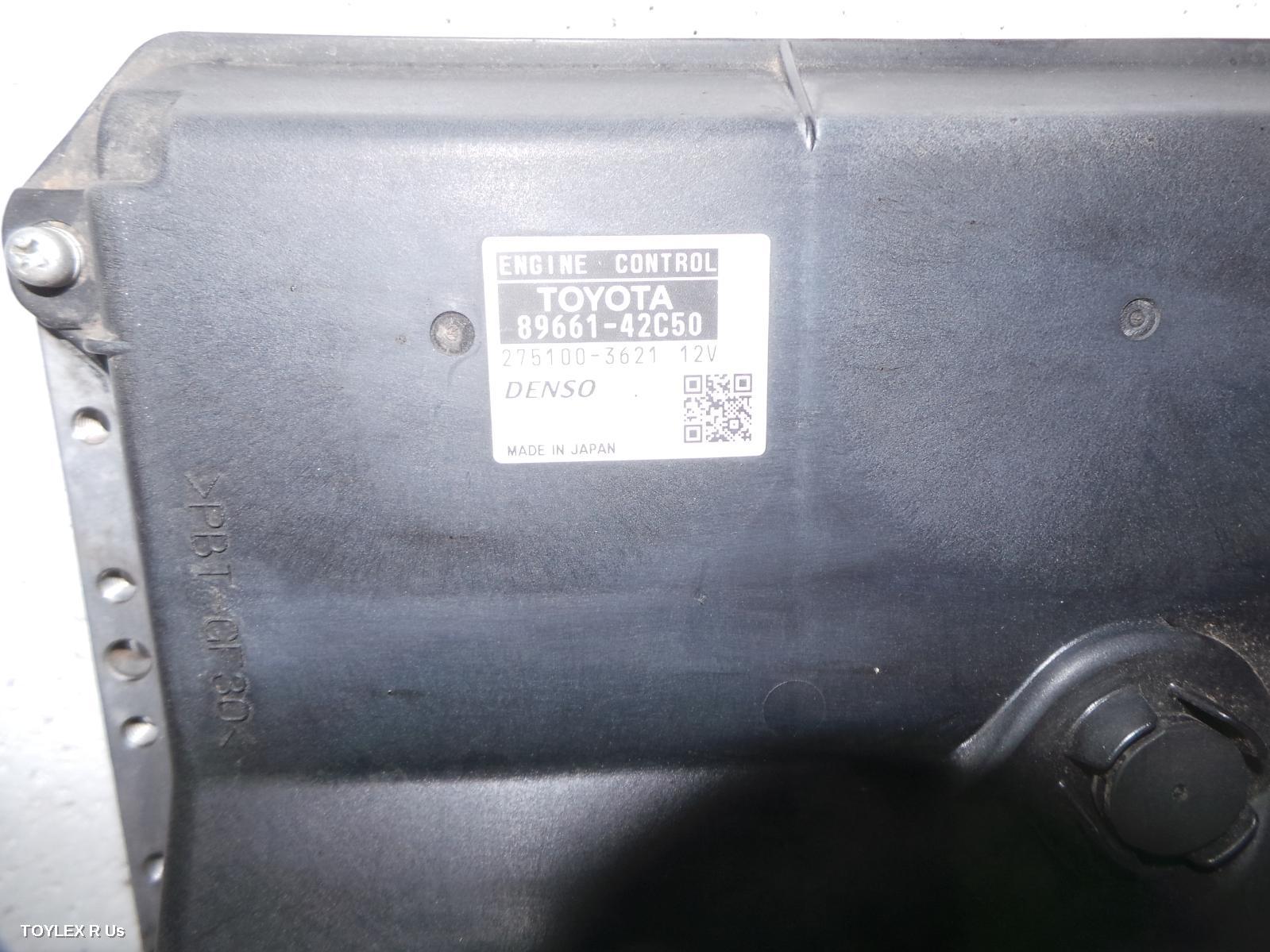 TOYOTA RAV4 2011 Ecu ENGINE ECU, 2.4, 2AZ-FE, MANUAL T/M, ACA33