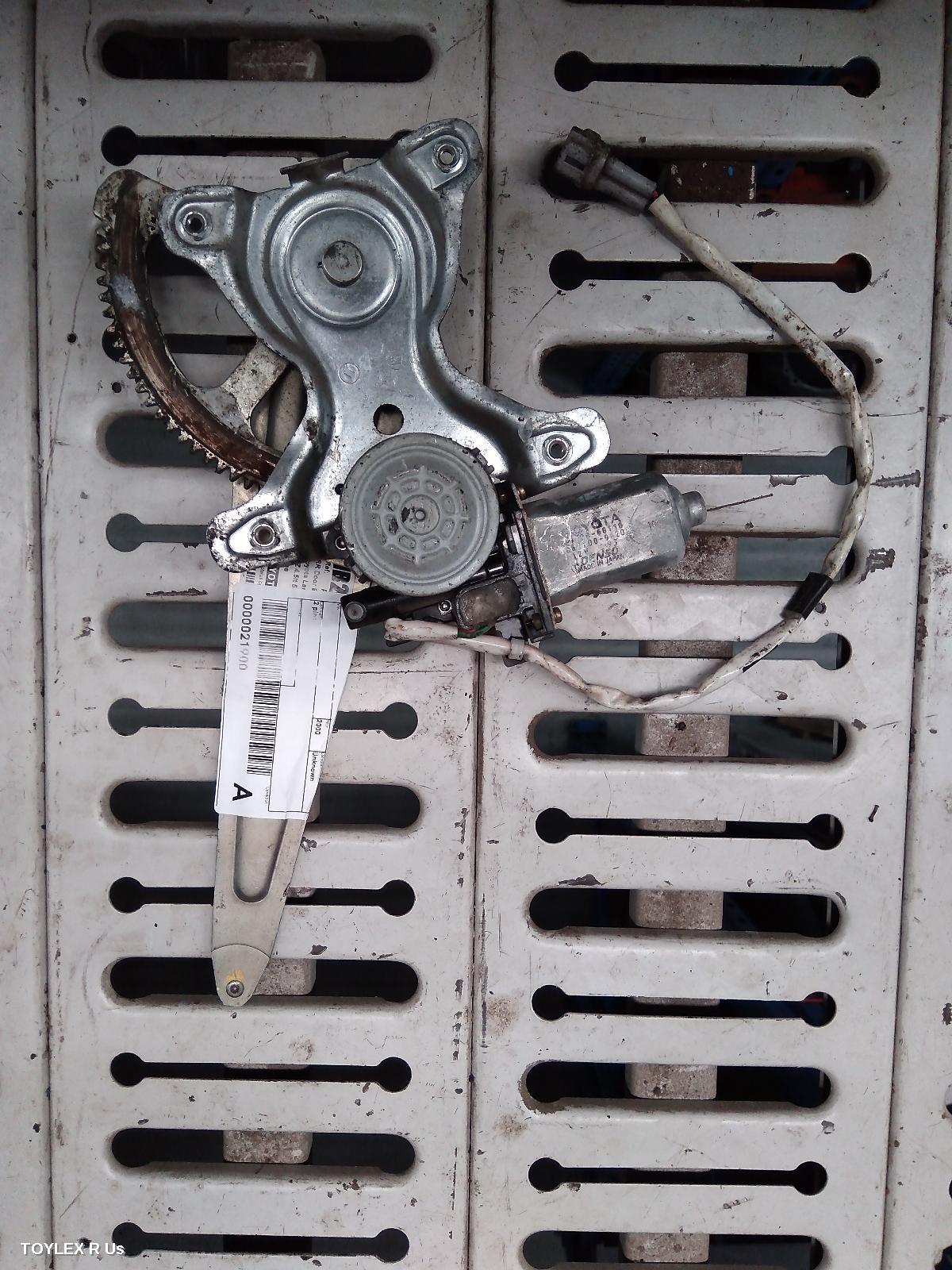 TOYOTA LANDCRUISER 2000 Right Rear Wnd Reg/Motor 100/105 SERIES, POWER, NON AUTO TYPE (2 PIN), DOOR REG ASSY (REG & MOTOR)