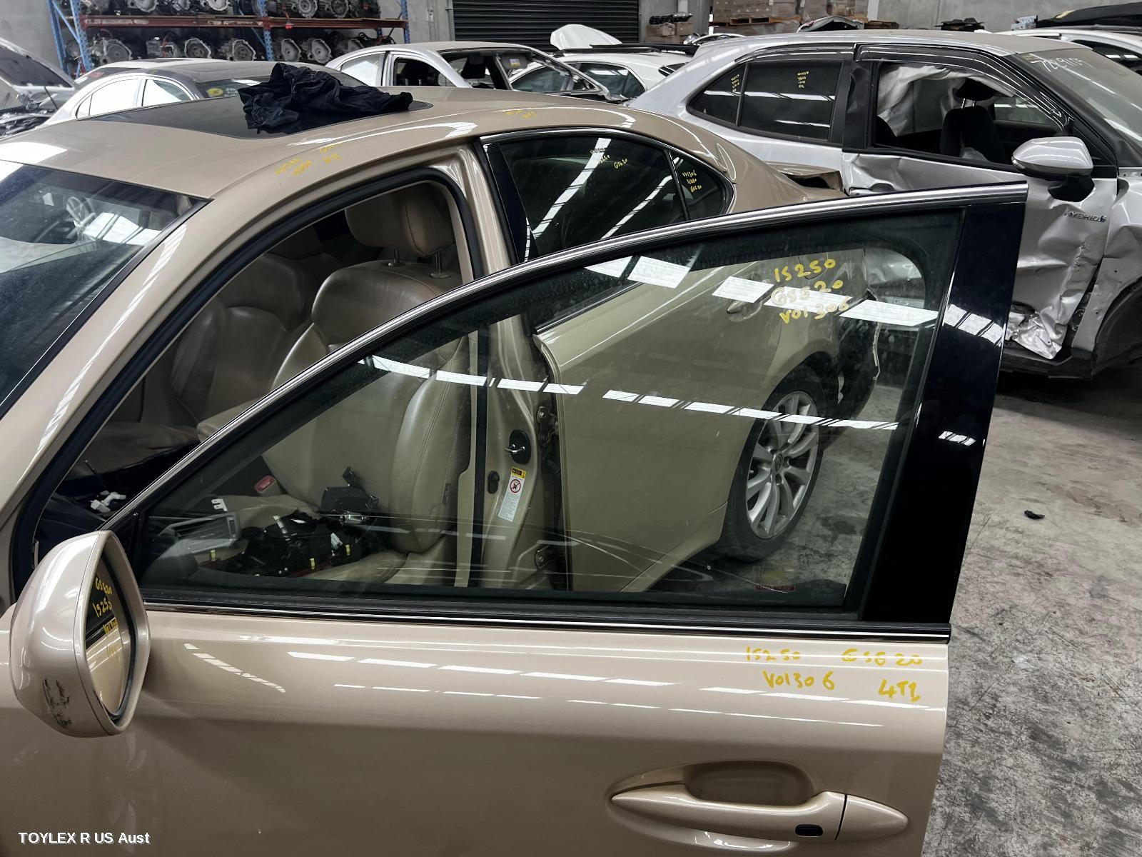LEXUS IS250/IS250C 2008 Left Front Door Window IS250/IS350/IS F, GSE20R/GSE21R/USE20R, SEDAN