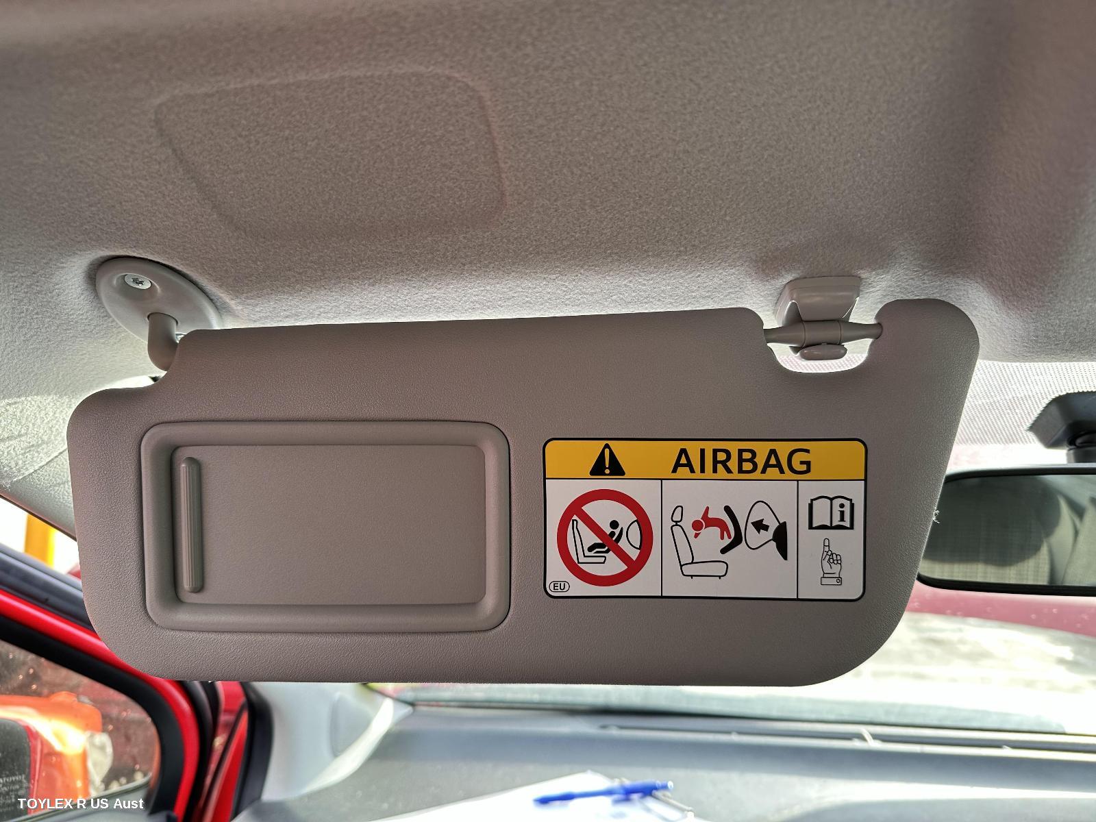 TOYOTA YARIS 2016 Sunvisor NCP13#, LH SIDE