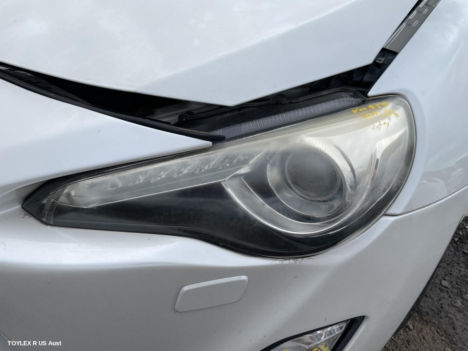 TOYOTA 86 2014 Left Headlamp ZN6, GTS, XENON TYPE