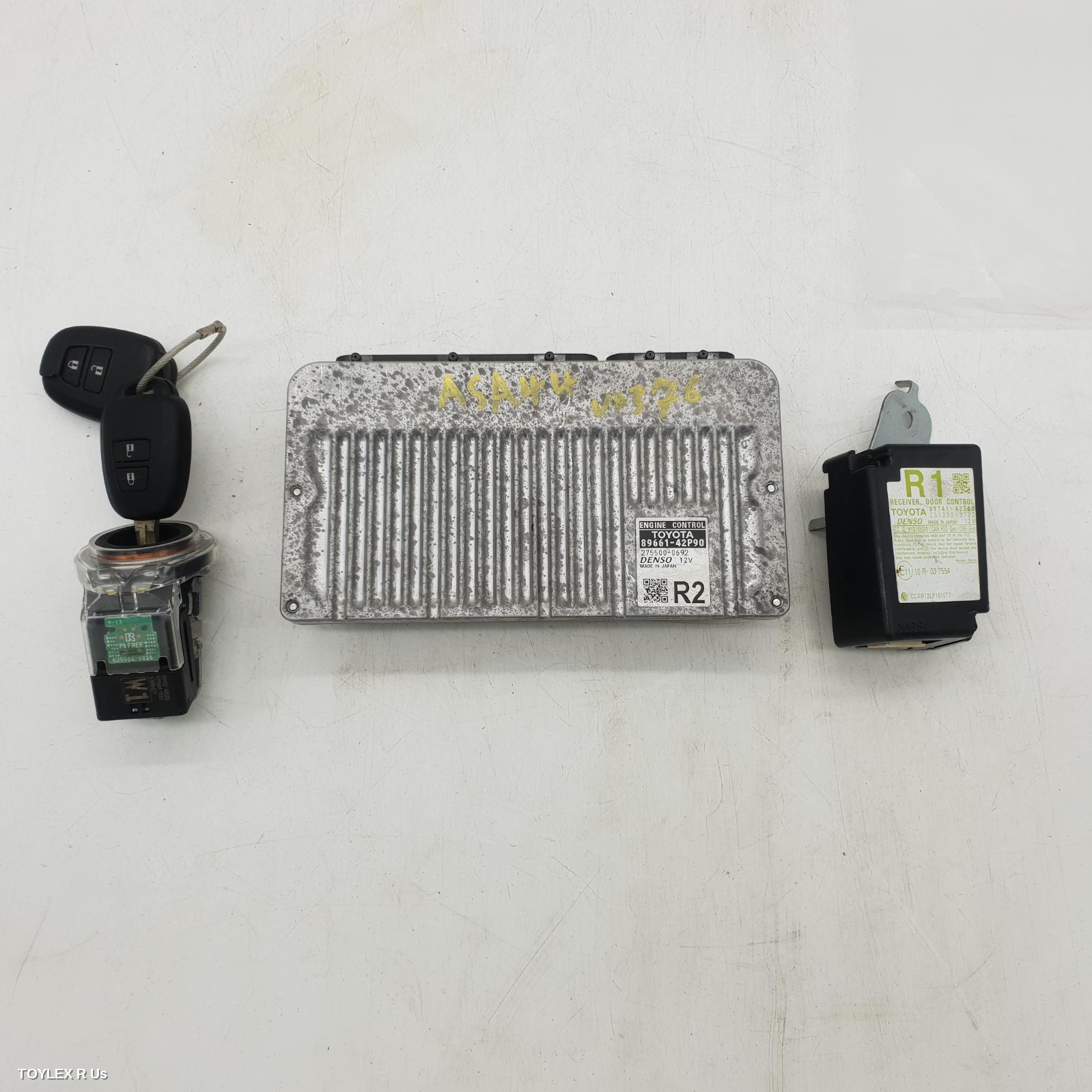 TOYOTA RAV4 2014 Ecu ENGINE ECU, 2.5, 2AR-FE, PETROL, AUTO T/M, SEC SET (ECU/IMM/READER/KEY), ASA44R