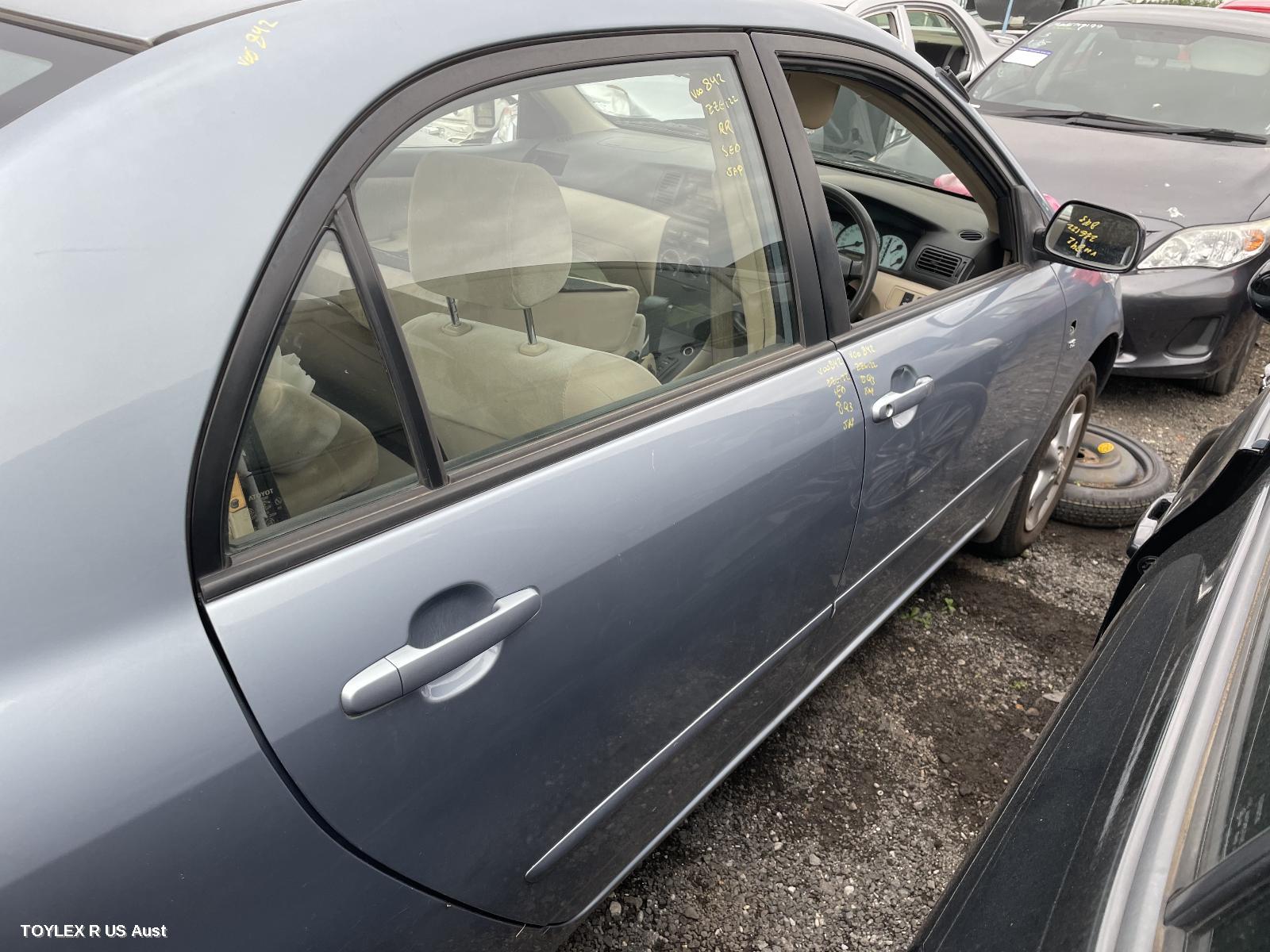 TOYOTA COROLLA 2004 Right Rear Door Sliding ZZE122 (JAPAN-VIN JTD), SEDAN