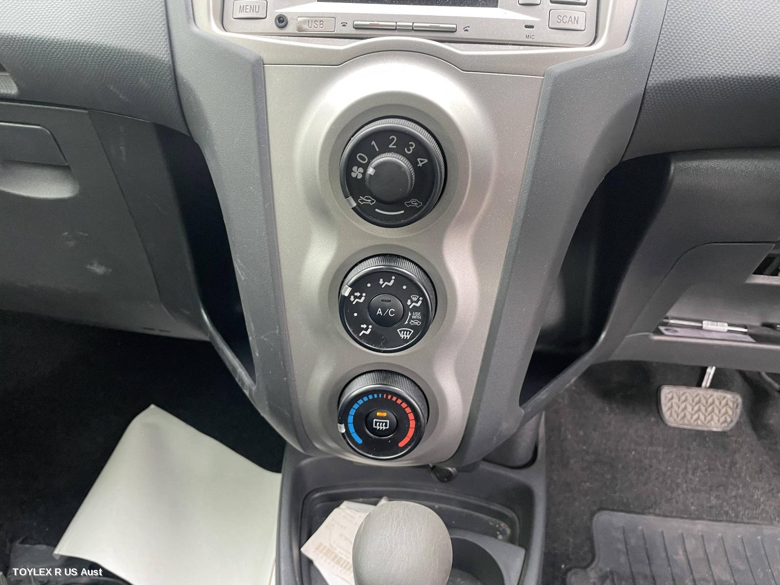 TOYOTA YARIS 2009 Heater/Ac Controls NCP9#, STANDARD TYPE, HATCH