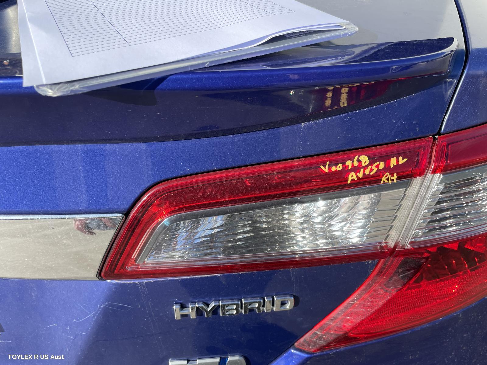 TOYOTA CAMRY 2012 Rear Garnish BOOTLID LAMP (RH SIDE), ASV50