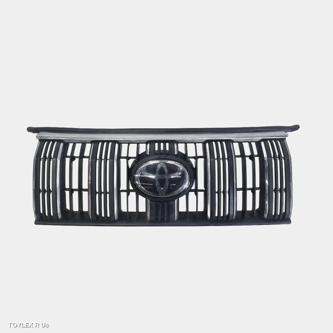TOYOTA PRADO 2021 Grille RADIATOR GRILLE, GXL, NON CAMERA TYPE, CHROME, BLACK, 150 SERIES