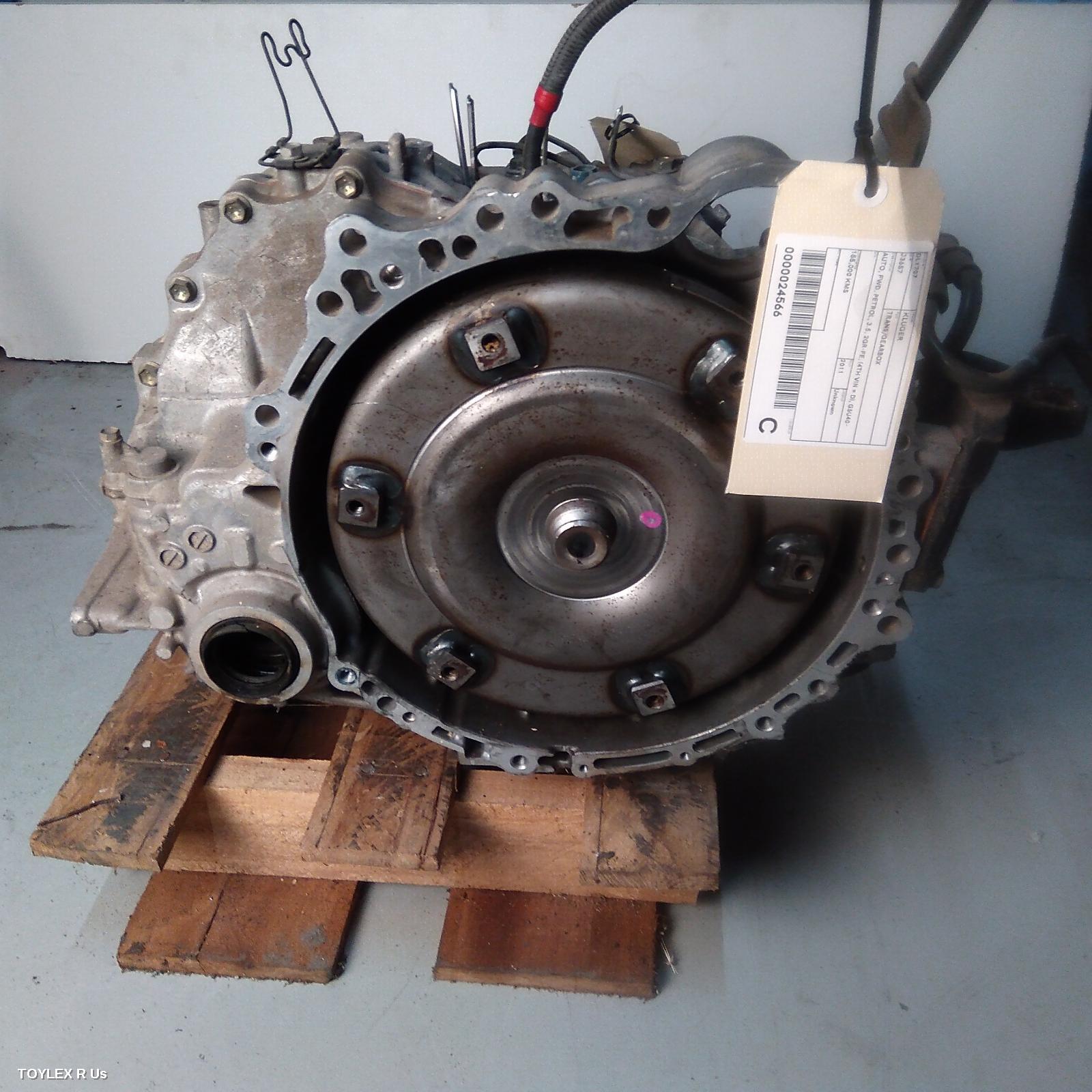 TOYOTA KLUGER 2011 Trans/Gearbox AUTO, FWD, PETROL, 3.5, 2GR-FE, (4TH VIN = D), GSU40-GSU45