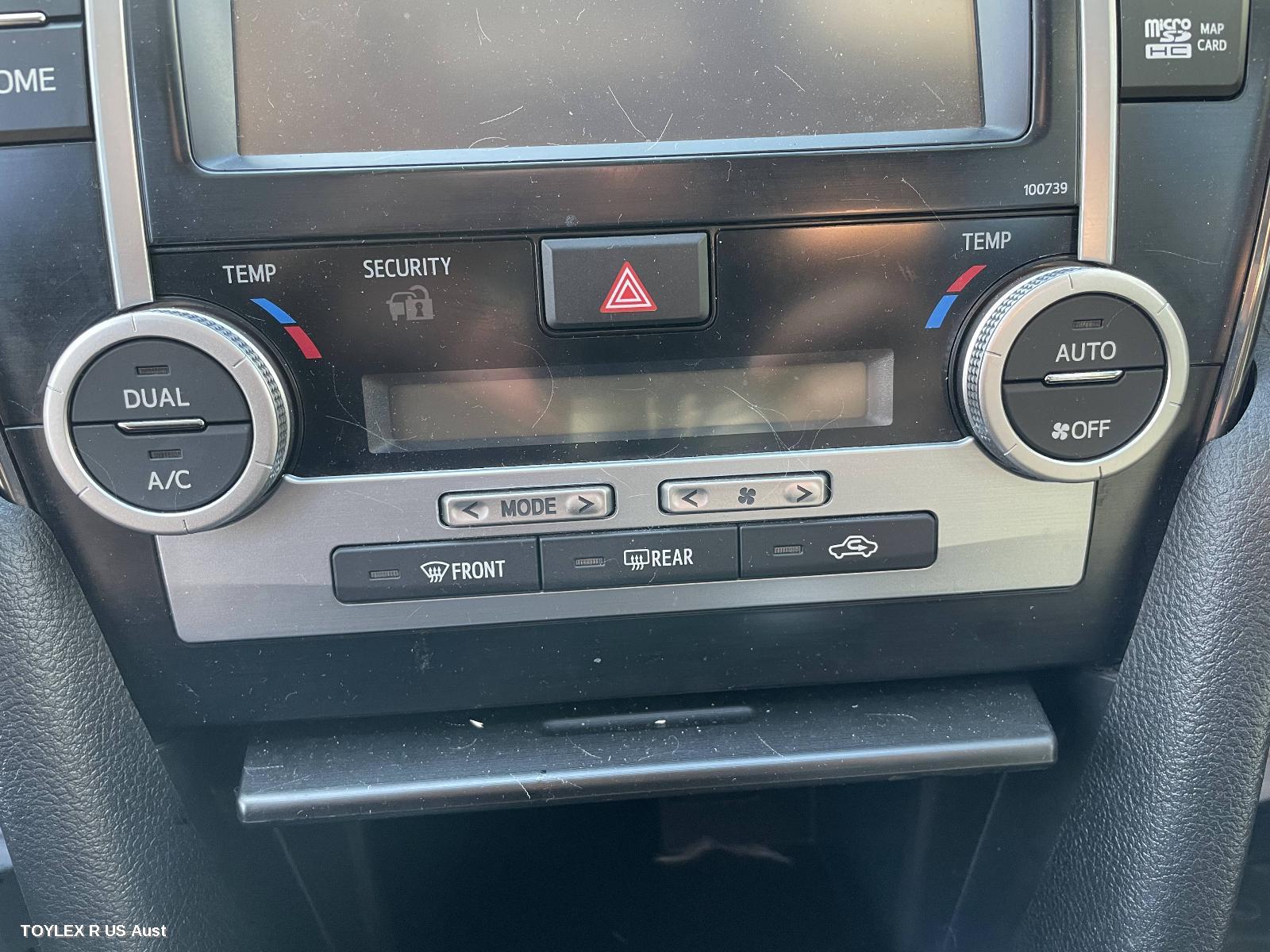 TOYOTA CAMRY 2017 Heater/Ac Controls ASV50/AVV50, CLIMATE CONTROL TYPE
