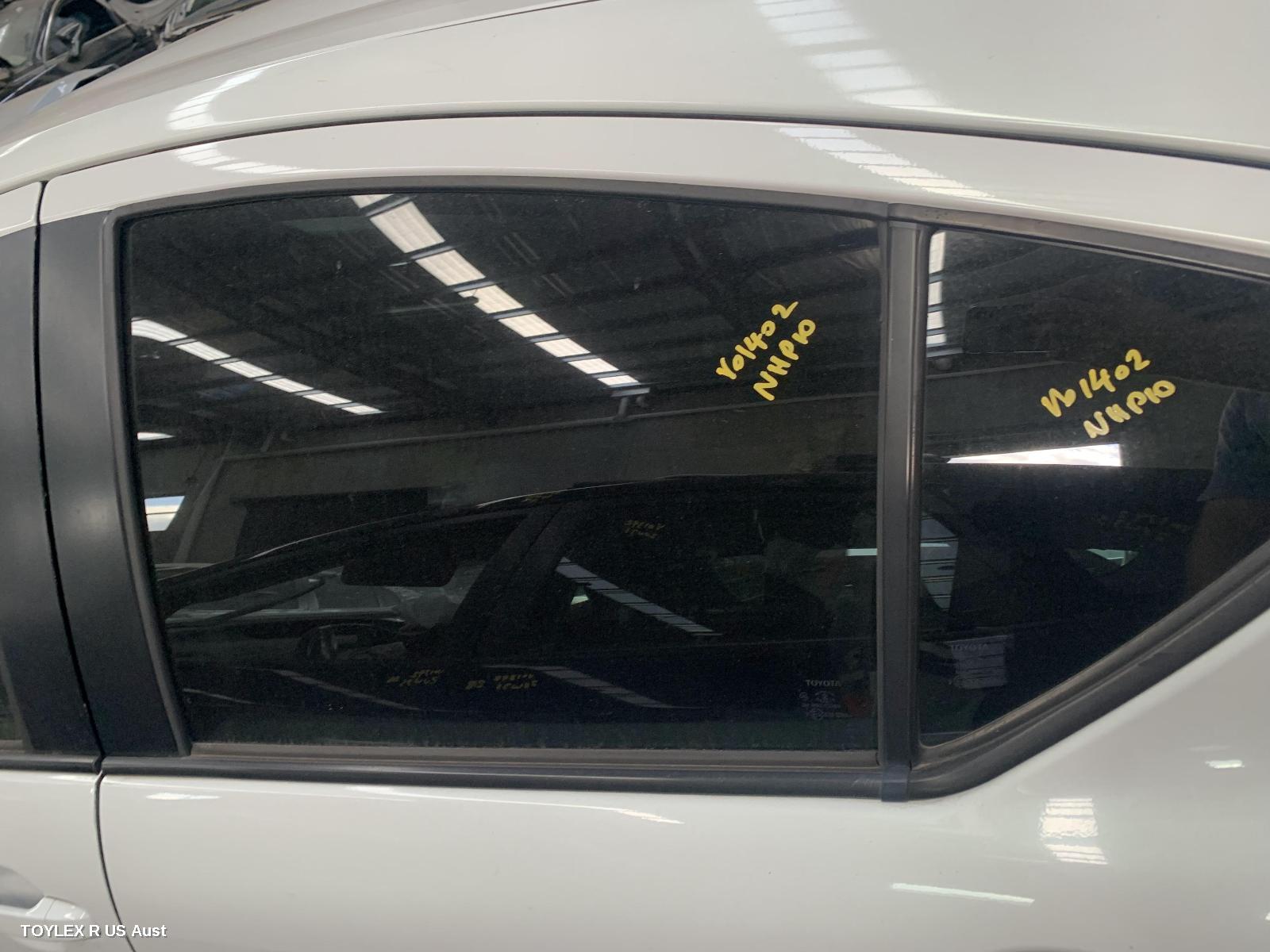 TOYOTA PRIUS 2012 Left Rear Door Window NHP10R, PRIUS C