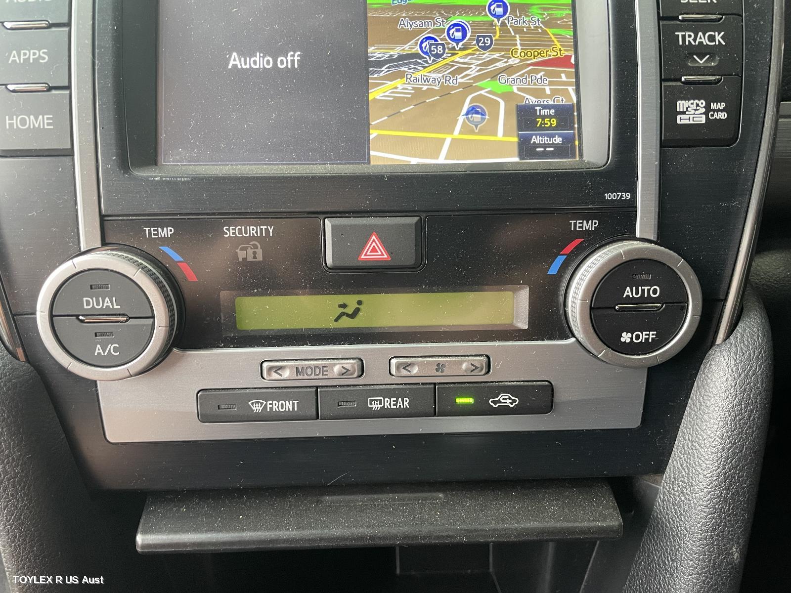 TOYOTA CAMRY 2017 Heater/Ac Controls ASV50/AVV50, CLIMATE CONTROL TYPE