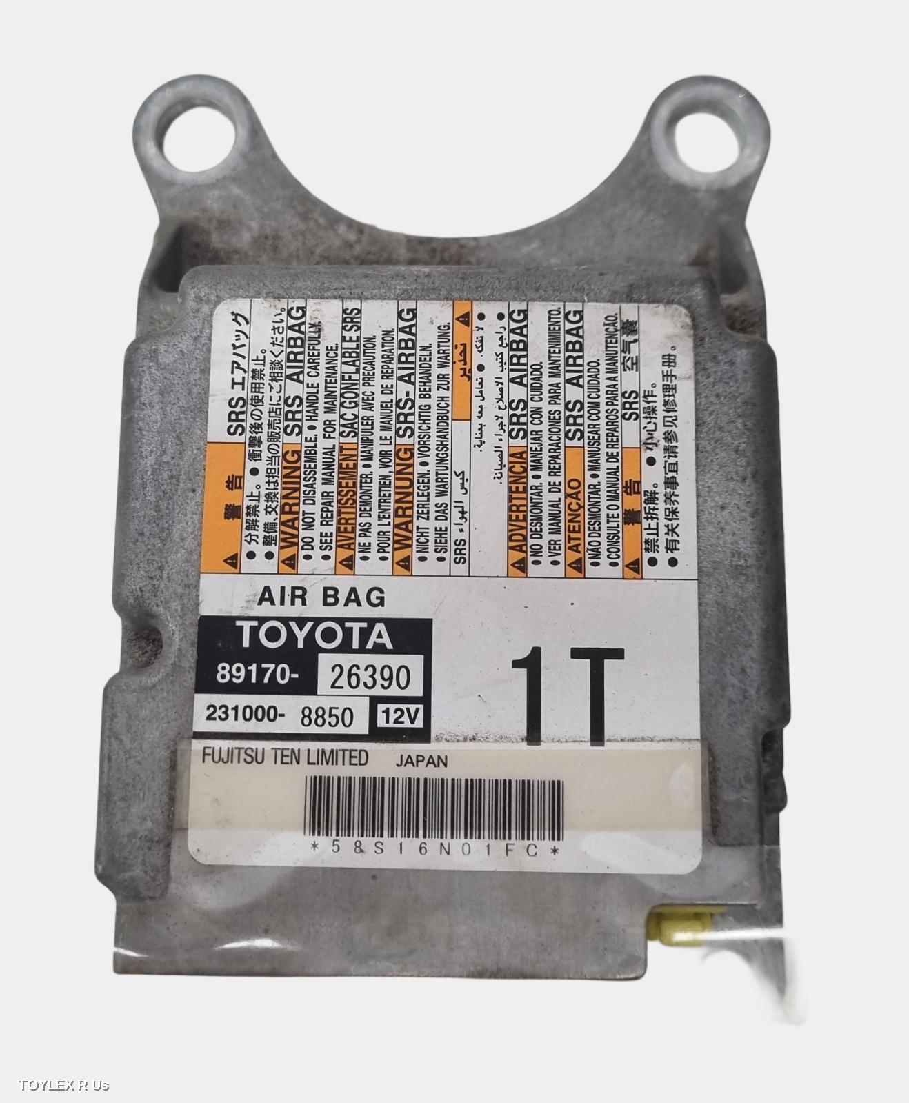 TOYOTA HIACE 2017 Airbag Module/Sensor MODULE, LWB/SWB TYPE, TRH/KDH