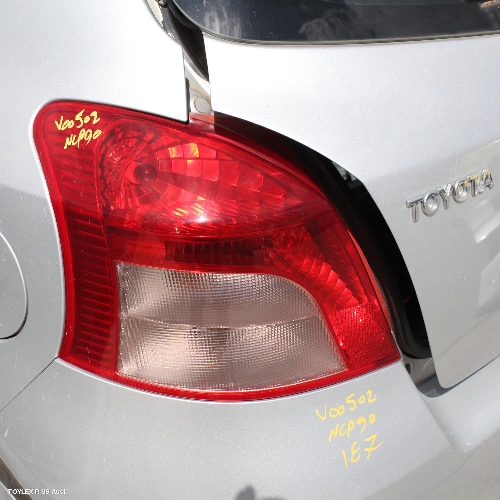 TOYOTA YARIS 2006 Left Taillight NCP9#, HATCH, LENS# 52-142, JAP TYPE, 10/05-08/08 (AUS ONLY)