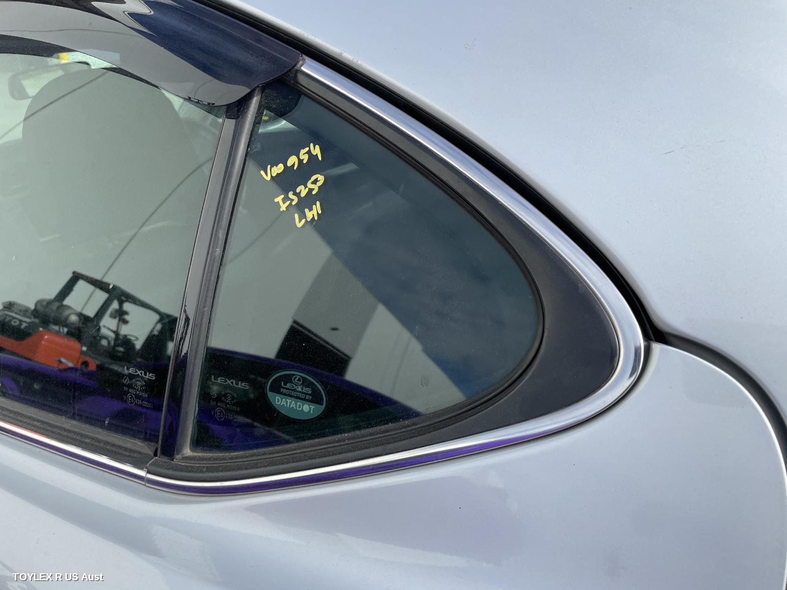 LEXUS IS250/IS250C 2007 Left Rear 1/4 Door Glass IS250/IS350/IS F, GSE20R/GSE21R/USE20R