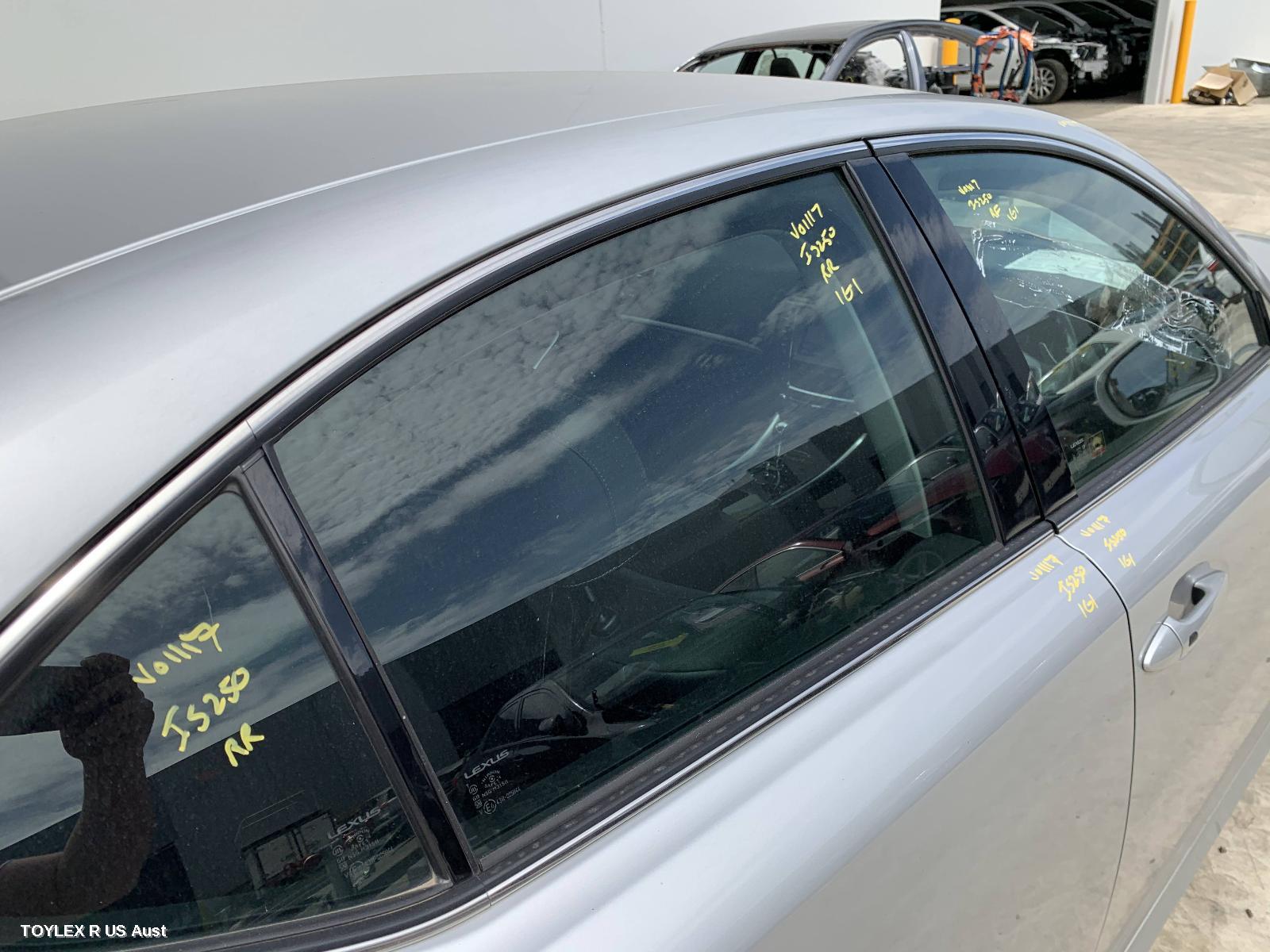 LEXUS IS250/IS250C 2012 Right Rear Door Window IS250/IS350/IS F, GSE20R/GSE21R/USE20R, SEDAN