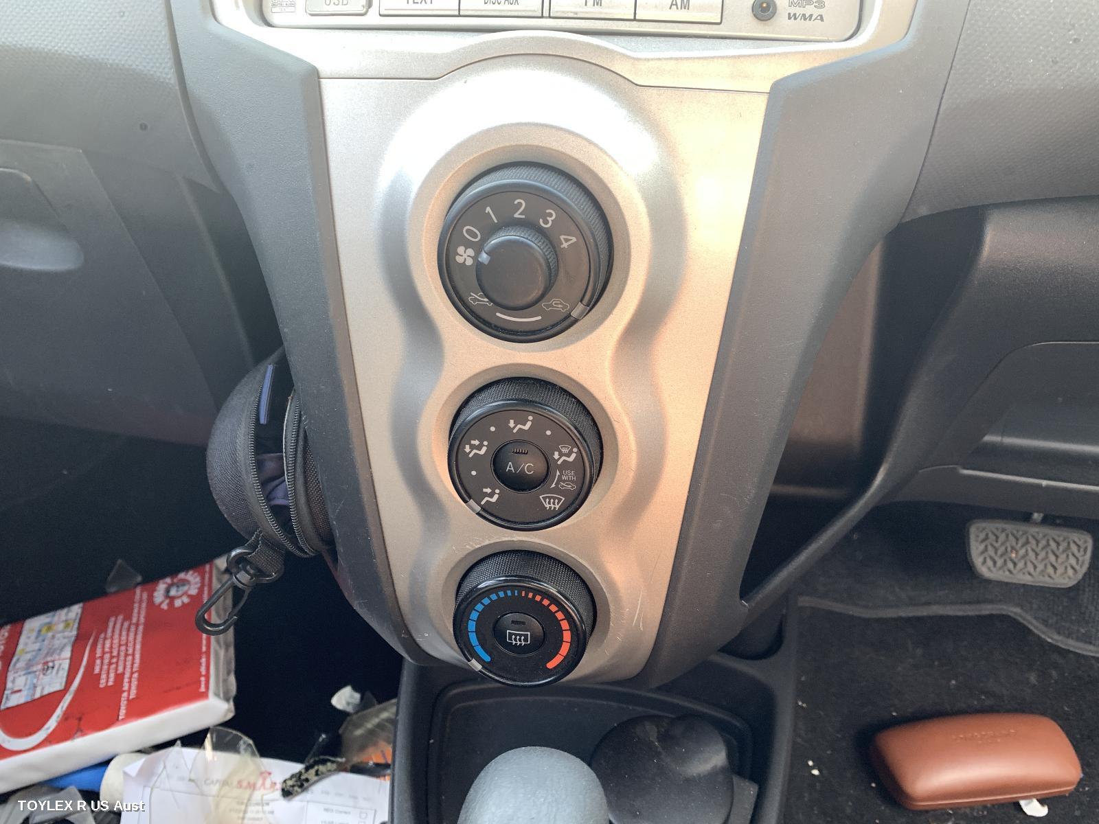 TOYOTA YARIS 2011 Heater/Ac Controls NCP9#, STANDARD TYPE, HATCH