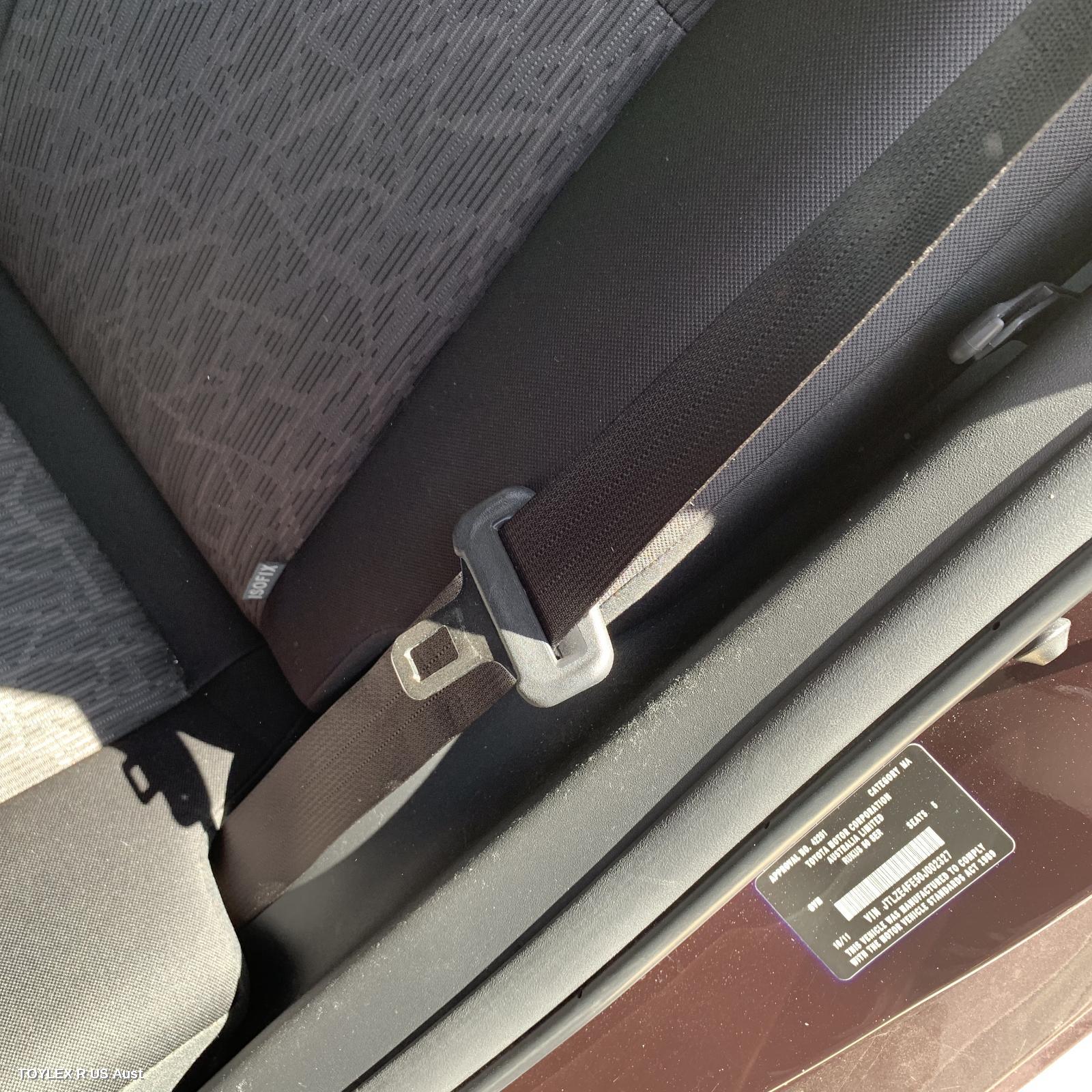 TOYOTA RUKUS 2011 Seatbelt/Stalk LH REAR, SEAT BELT ONLY, AZE151R