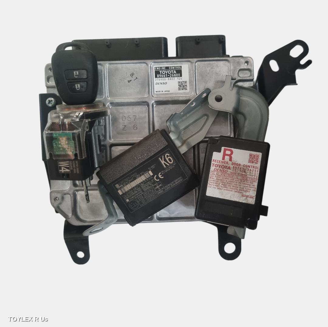 TOYOTA HIACE 2016 Ecu ENGINE ECU, 3.0, 1KD-FTV, DIESEL, P/N 89661-26N00, SEC SET (ECU/IMM/READER/KEY), KDH