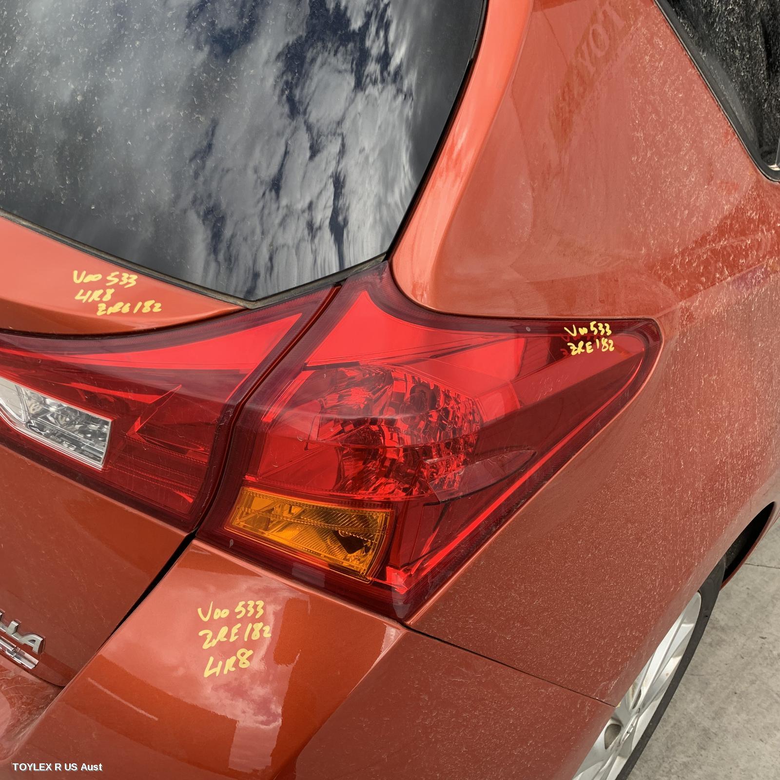 TOYOTA COROLLA 2013 Right Taillight ZRE182R/ZWE186R, HATCH