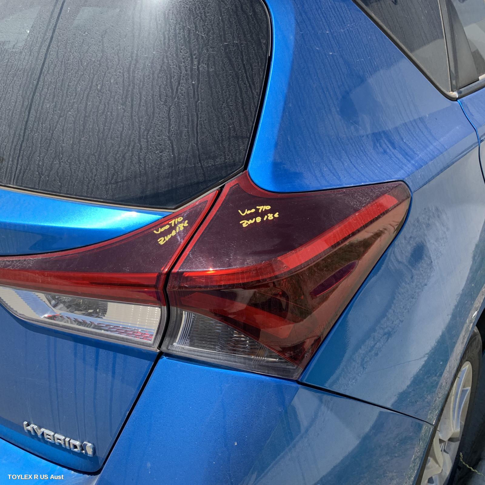 TOYOTA COROLLA 2016 Right Taillight ZRE182R, HATCH