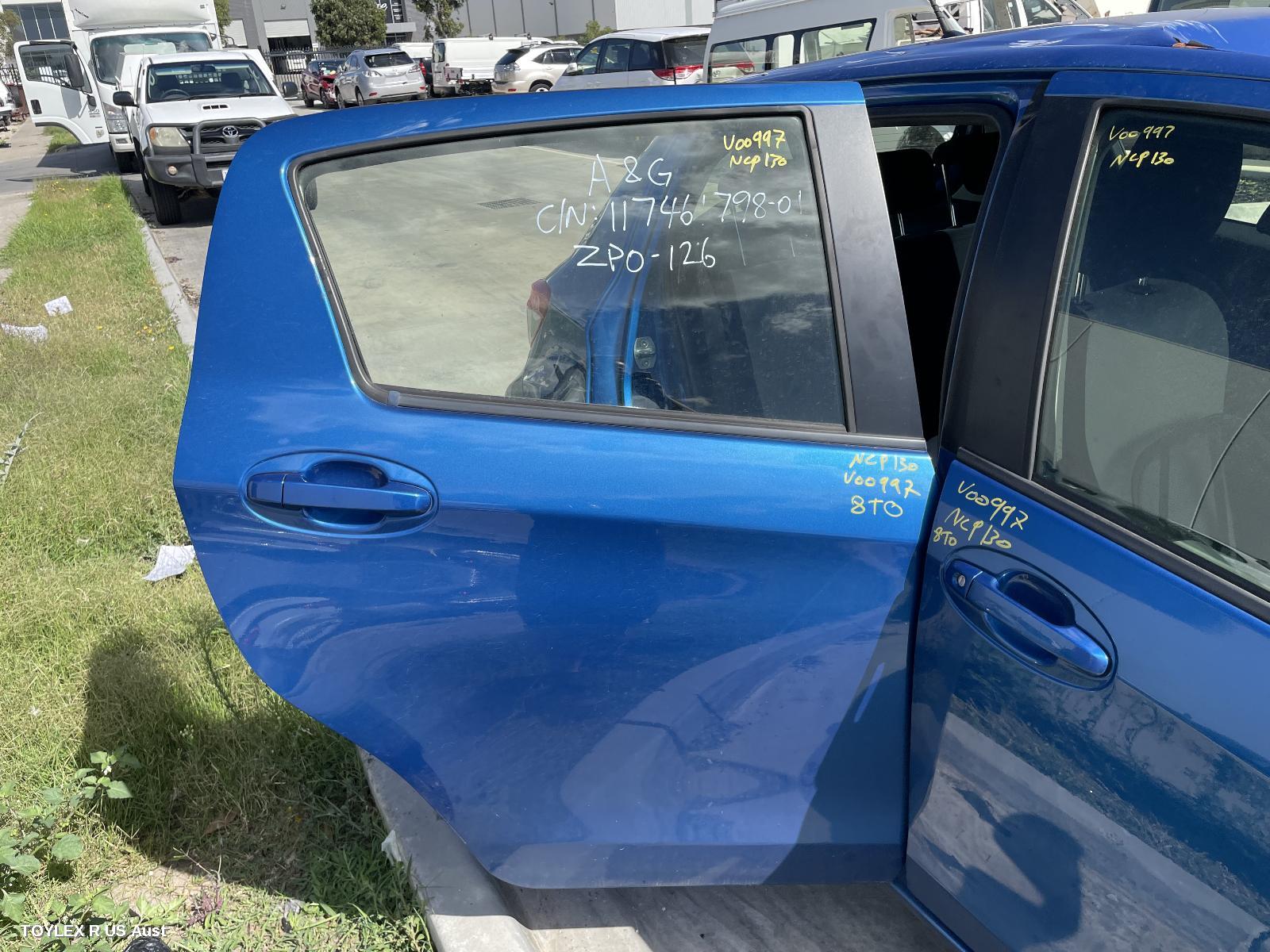 TOYOTA YARIS 2013 Right Rear Door Sliding NCP13#, 5DR HATCH