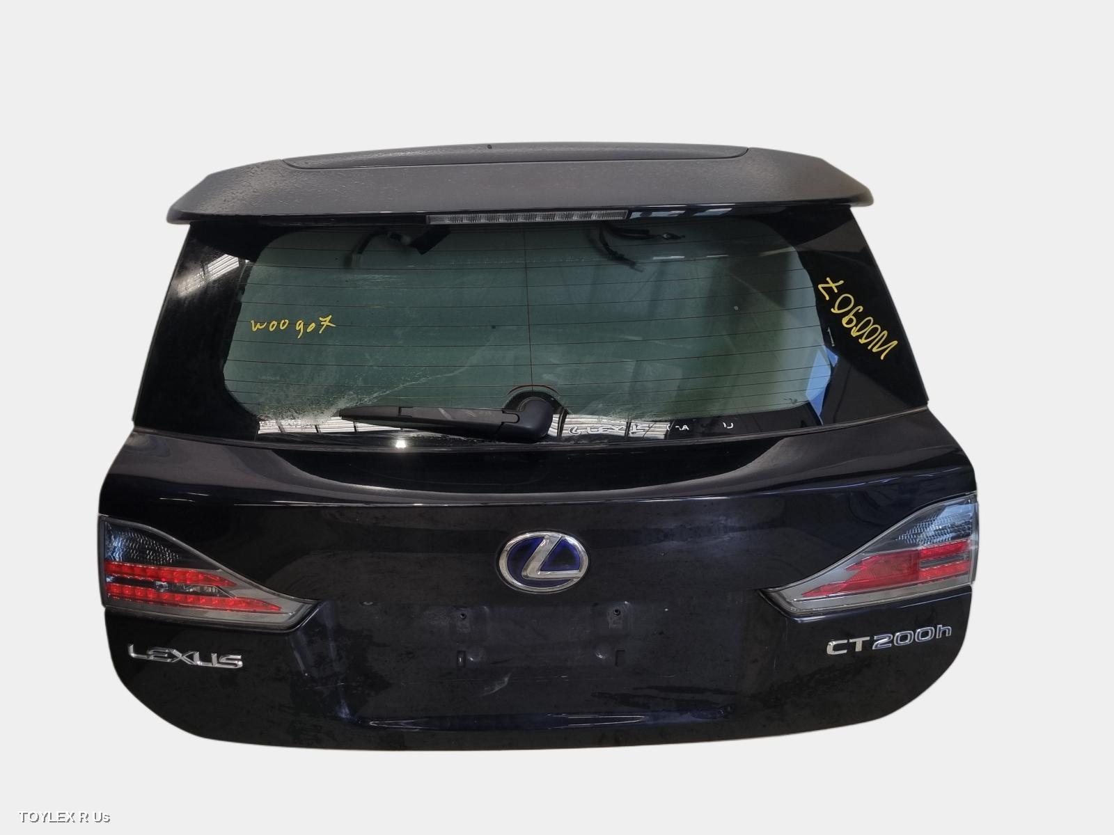 LEXUS CT200H 2012 Bootlid/Tailgate TAILGATE, ZWA10, W/ REVERSE CAMERA TYPE