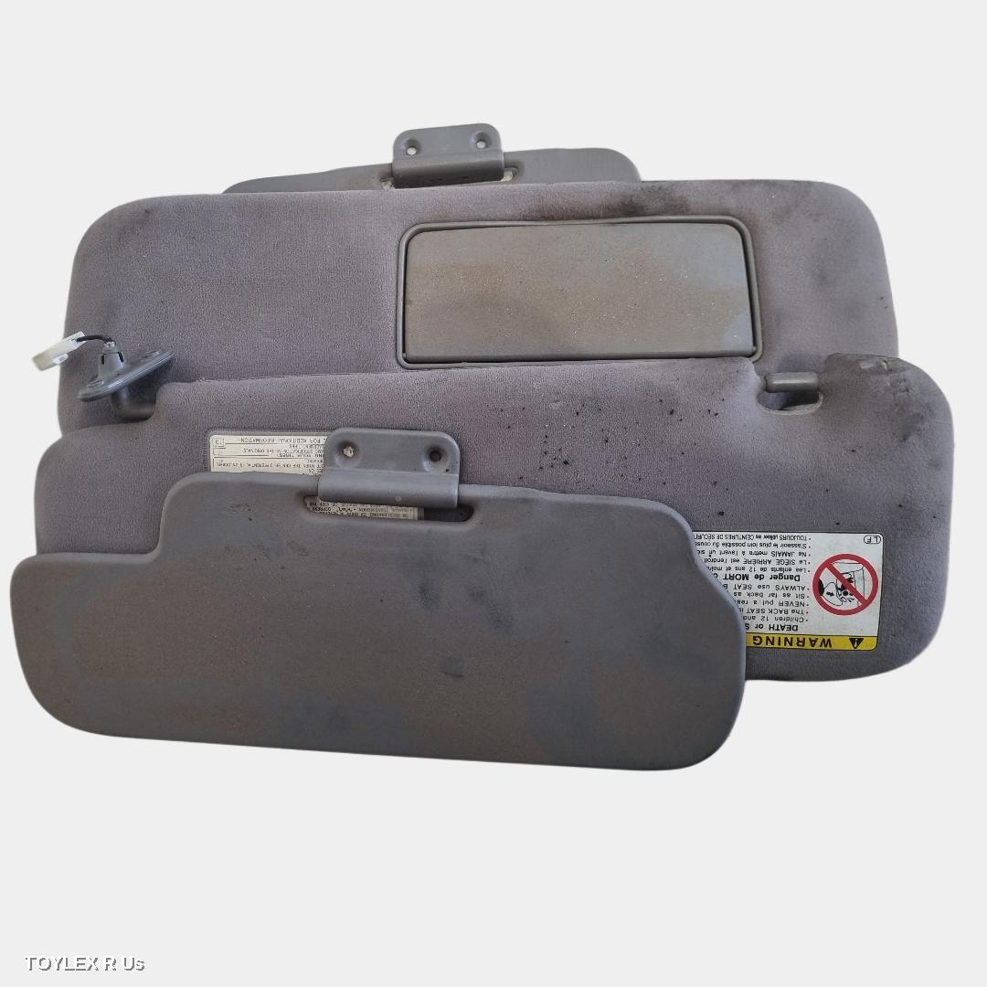 TOYOTA LANDCRUISER 2005 Sunvisor 100 SERIES, PAIR, GREY, CLOTH
