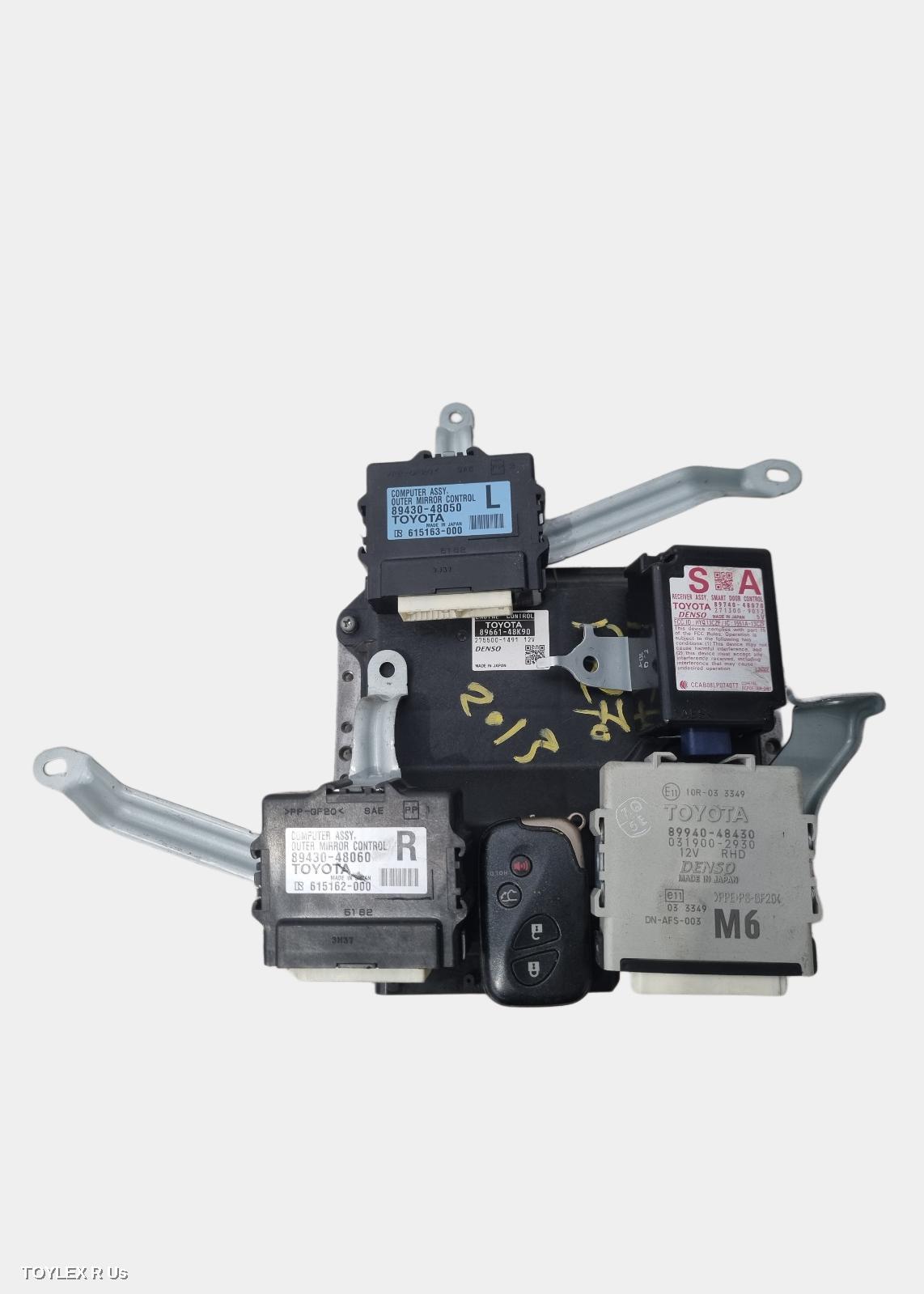 LEXUS RX SERIES 2013 Ecu ENGINE ECU, 2.7, 1ARFE, AGL10R, RX270, SEC SET (ECU/IMM/READER/KEY)