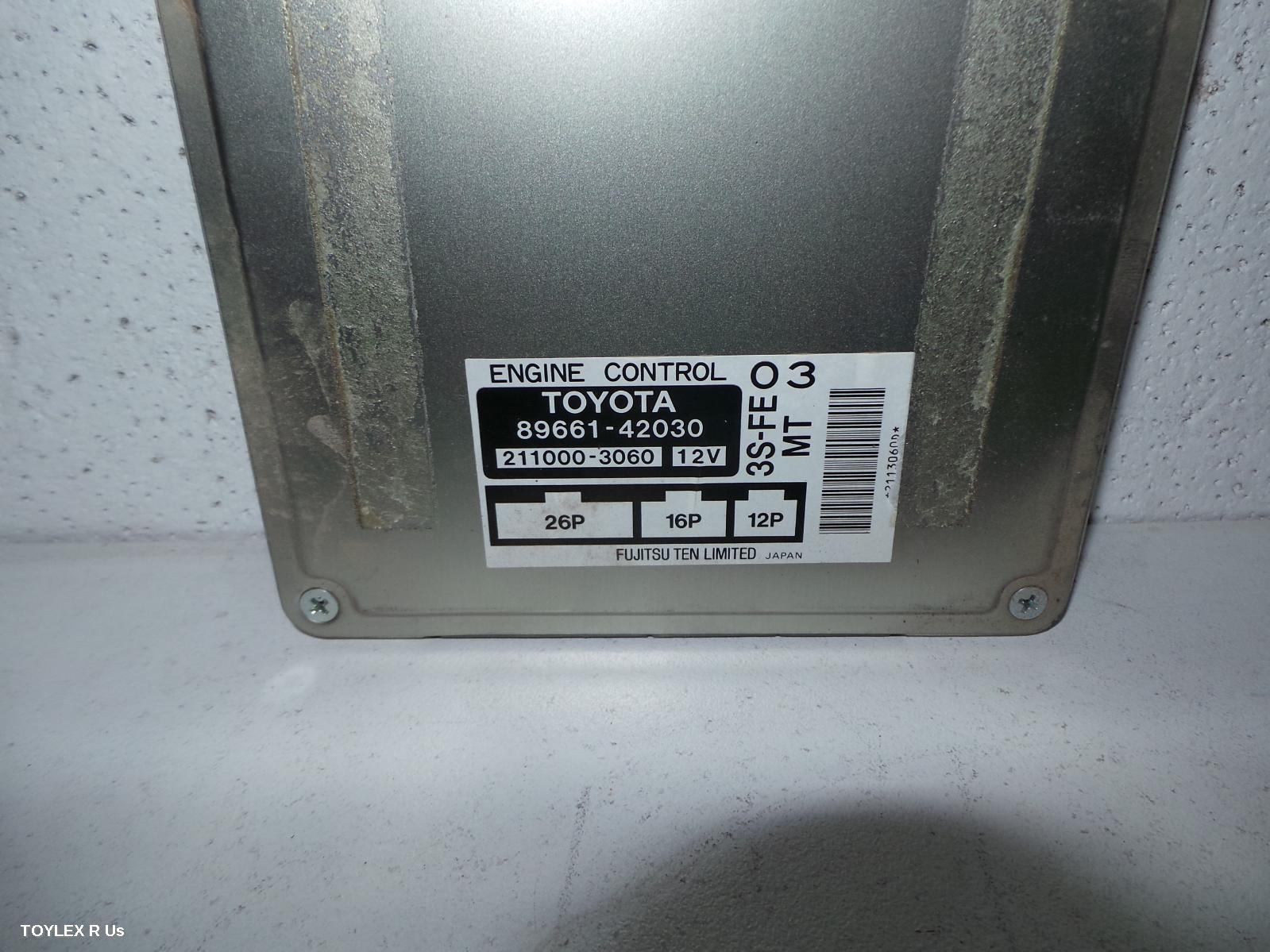 TOYOTA RAV4 1996 Ecu 4WD