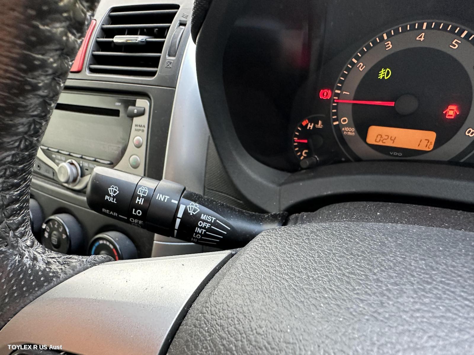 TOYOTA COROLLA 2012 Combination Switch WIPER SWITCH, ZRE152R, HATCH, NON RAIN SENSOR TYPE