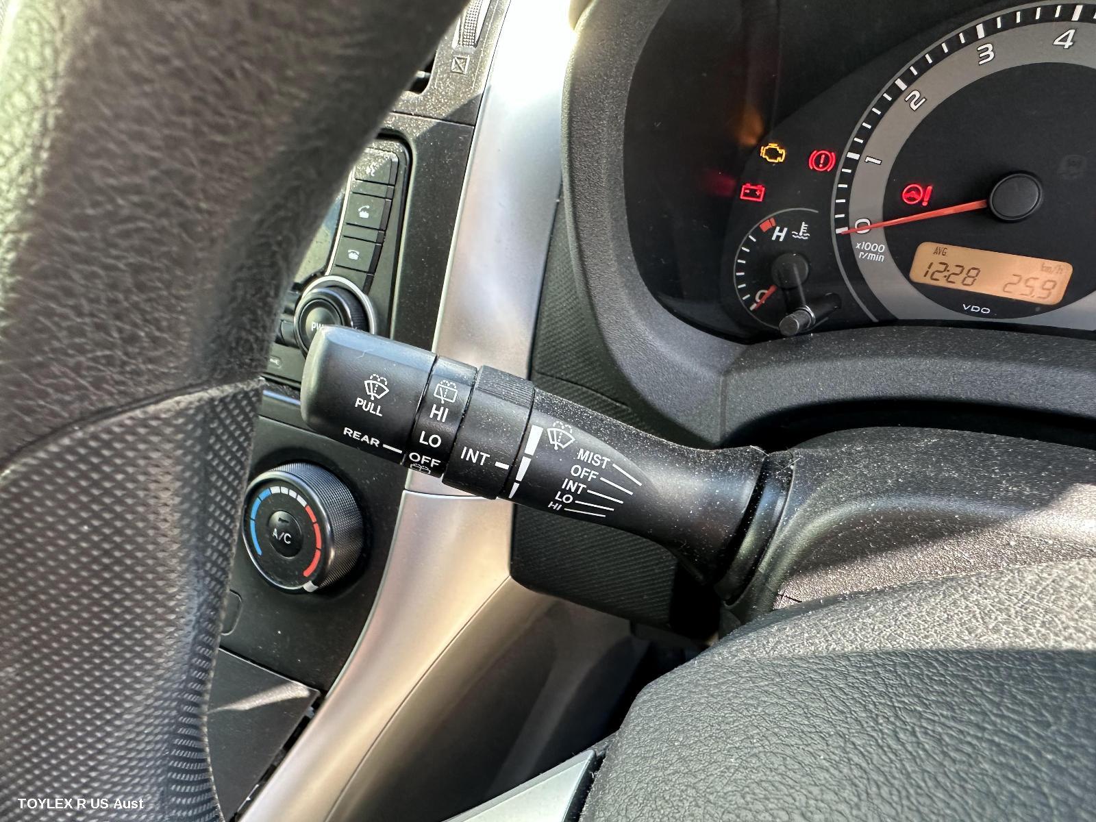 TOYOTA COROLLA 2012 Combination Switch WIPER SWITCH, ZRE152R, HATCH, NON RAIN SENSOR TYPE