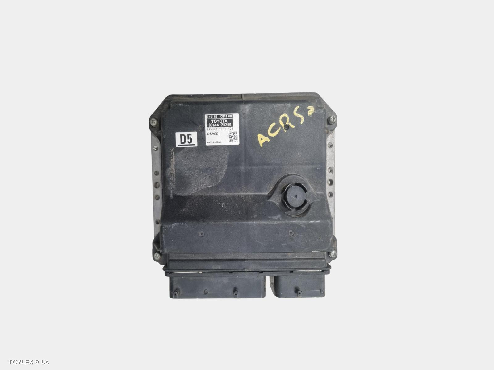 TOYOTA TARAGO 2015 Ecu ENGINE ECU, 2.4, 2AZ-FE, P/N 89666-28200, ECU ONLY, ACR50R