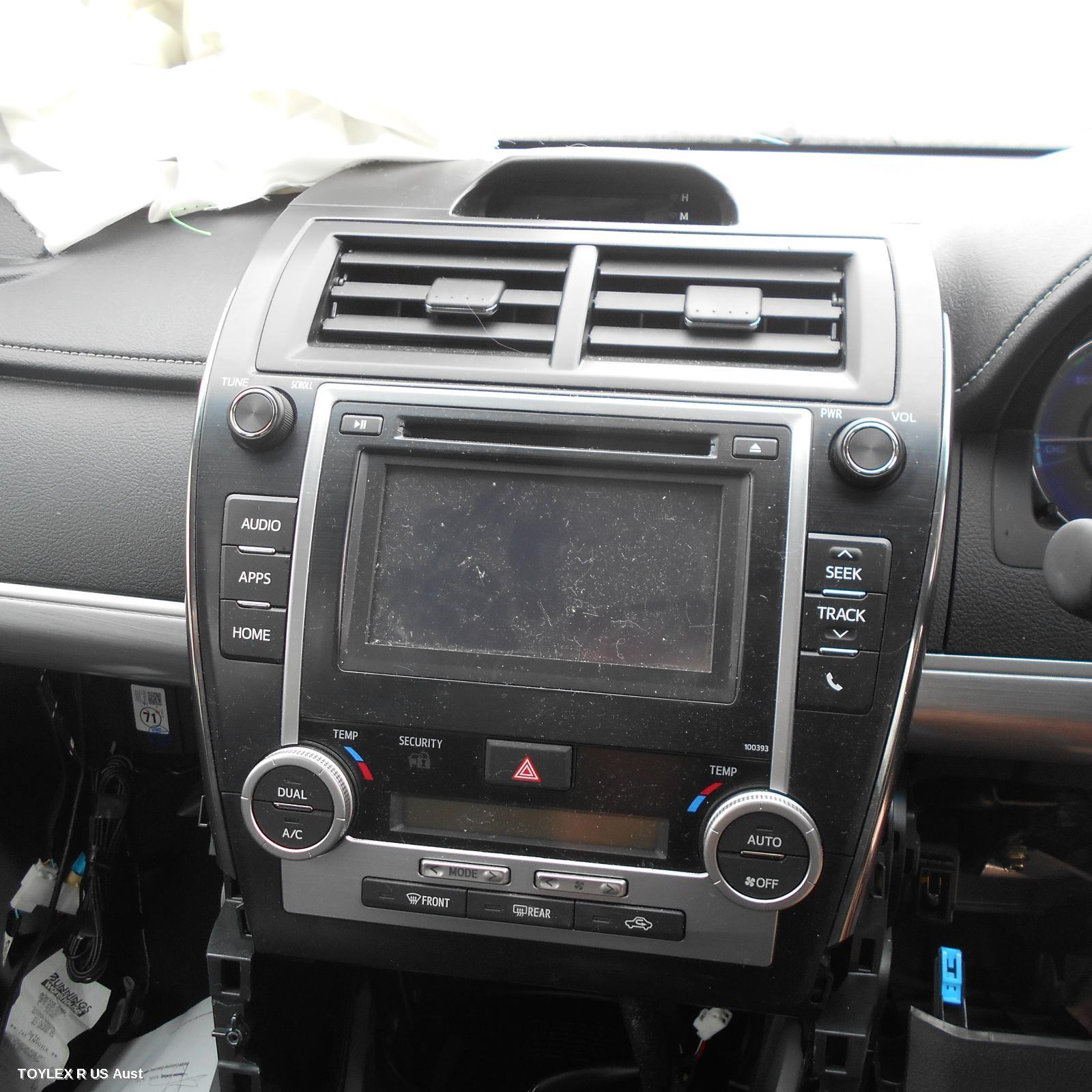 TOYOTA CAMRY 2016 Radio/Cd/Dvd/Sat/Tv 6.1in TOUCHSCREEN (P/N ON FACE 100393), ASV50/AVV50