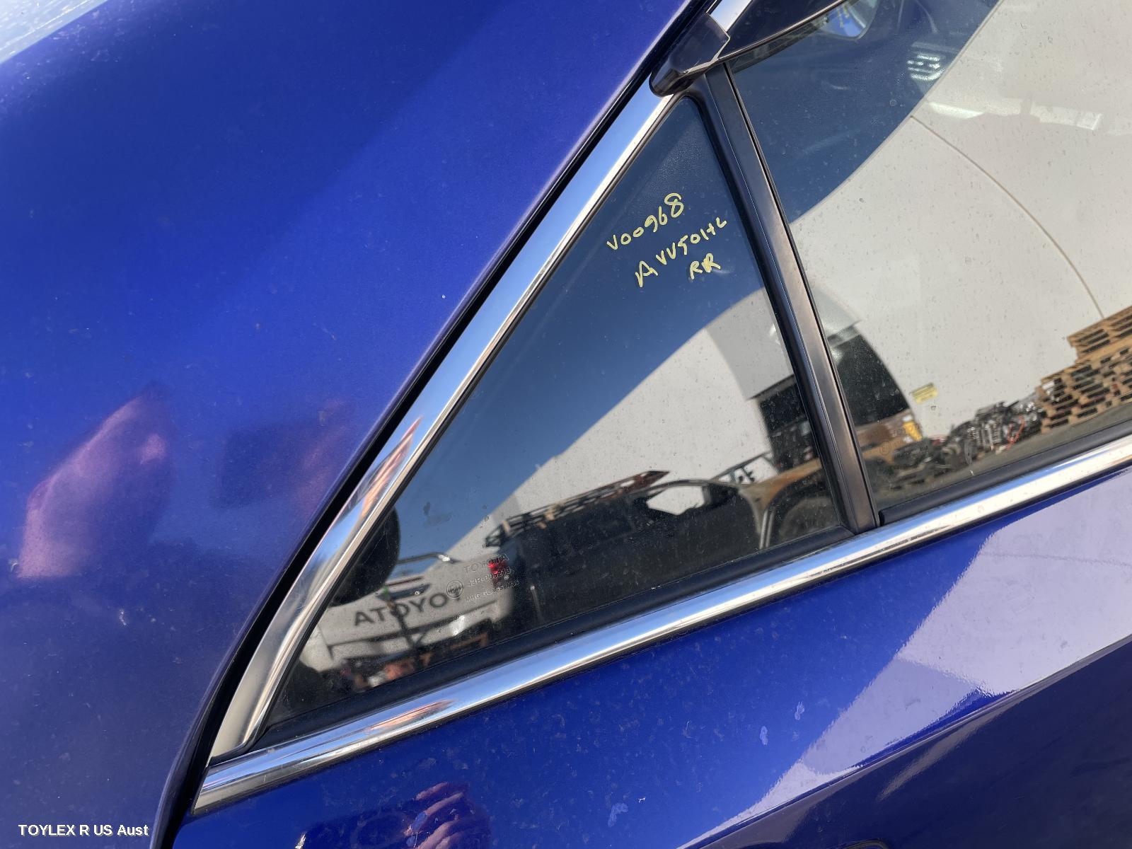 TOYOTA CAMRY 2012 Right Rear 1/4 Door Glass ASV50/AVV50