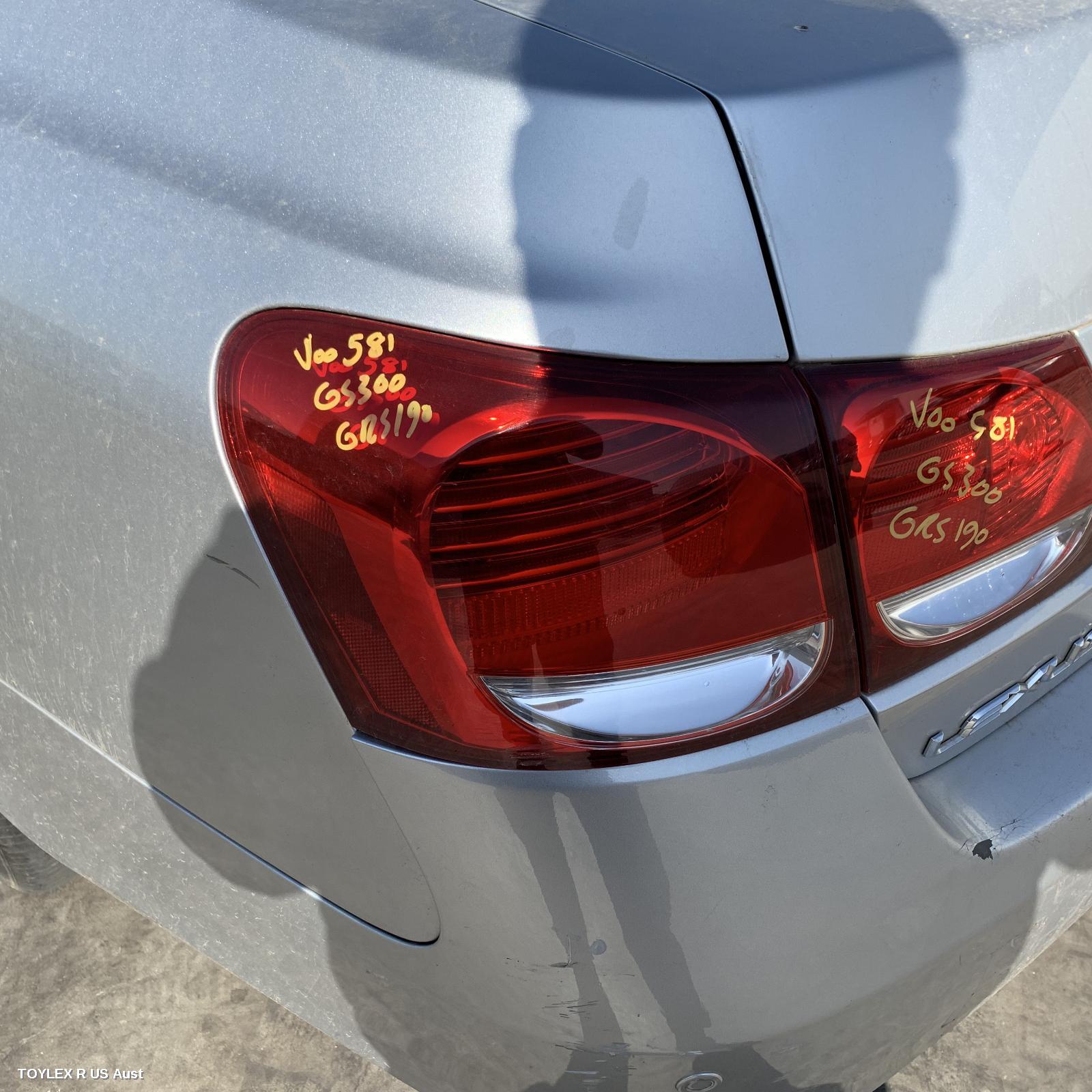 LEXUS GS 2005 Left Taillight GS300/GS430/GS460, 190 SERIES