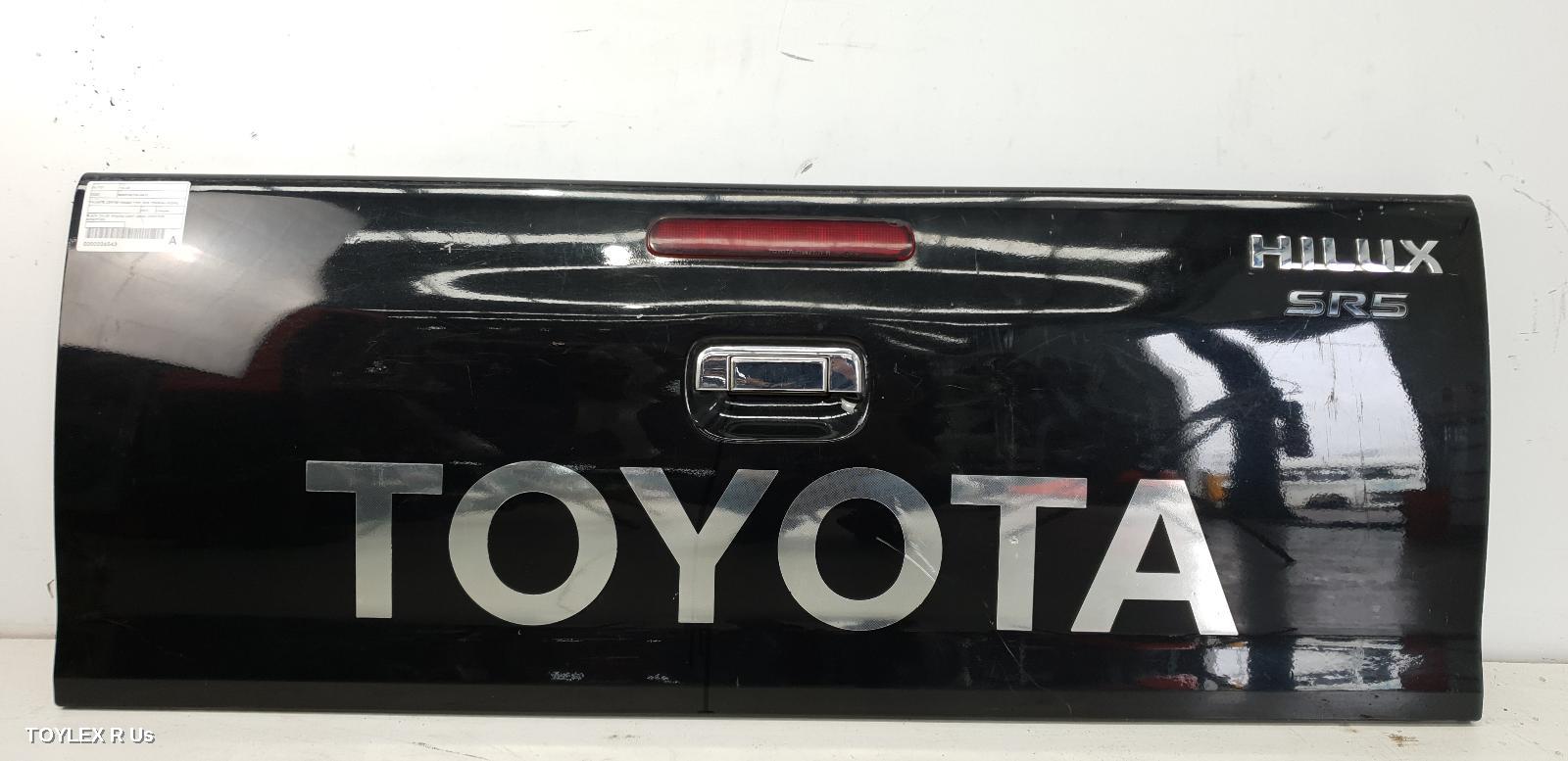 TOYOTA HILUX 2010 Bootlid/Tailgate TAILGATE, CENTRE HANDLE TYPE, NON TONNEAU HOOKS, W/ LAMP HOLE, NON CAMERA TYPE