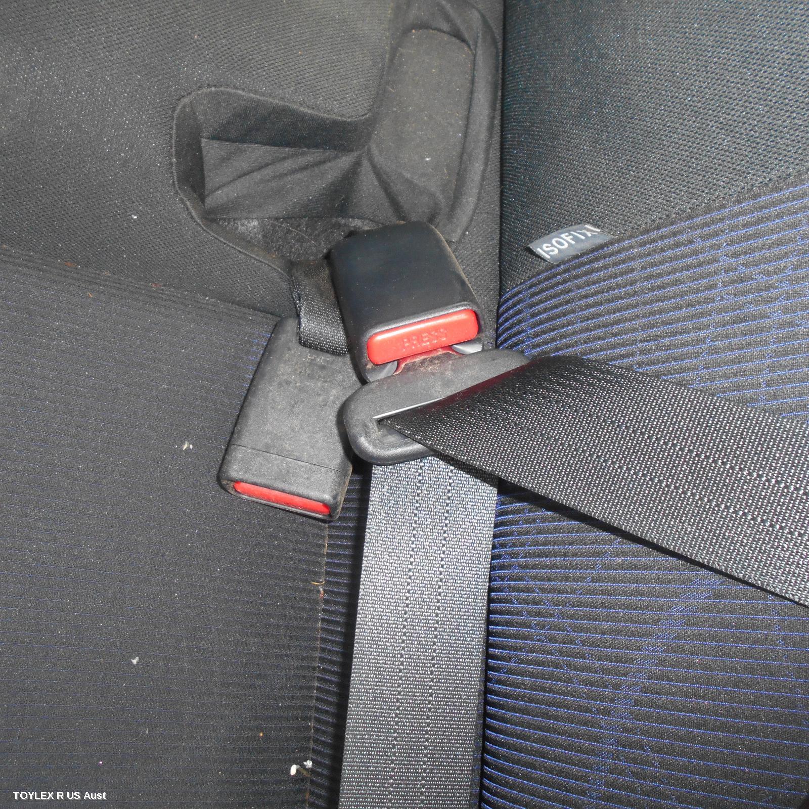 TOYOTA PRIUS 2017 Seatbelt/Stalk LH REAR, SEAT BELT ONLY, NHP10R, PRIUS C