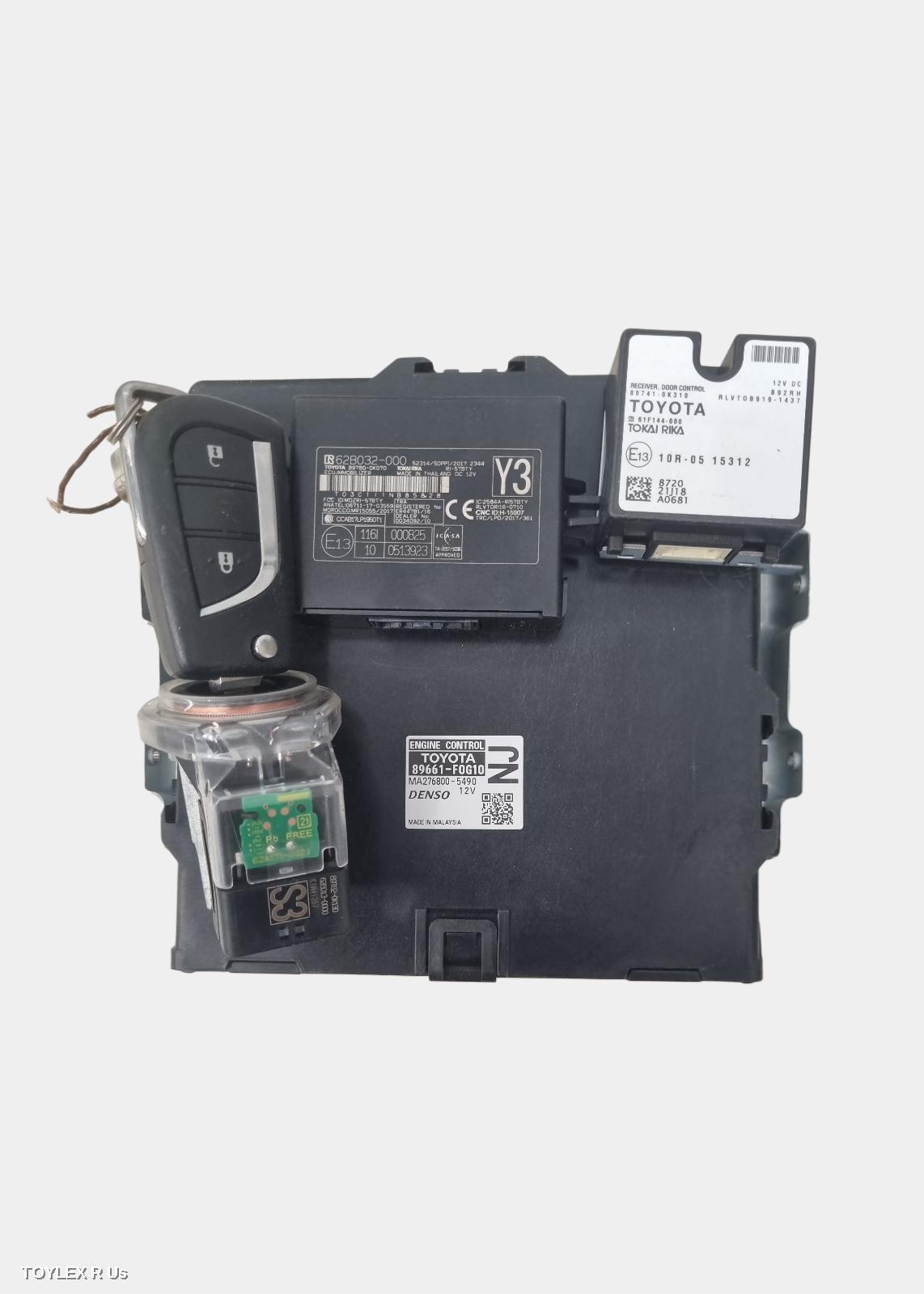 TOYOTA HILUX 2022 Ecu ENGINE ECU, 2.7, 2TR-FE, PETROL, AUTO T/M, SEC SET (ECU/IMM/READER/KEY)