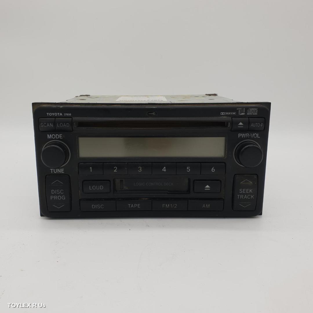TOYOTA PRADO 2009 Radio/Cd/Dvd/Sat/Tv 6 DISC CD STACKER (P/N ON FACE 37808), 120 SERIES