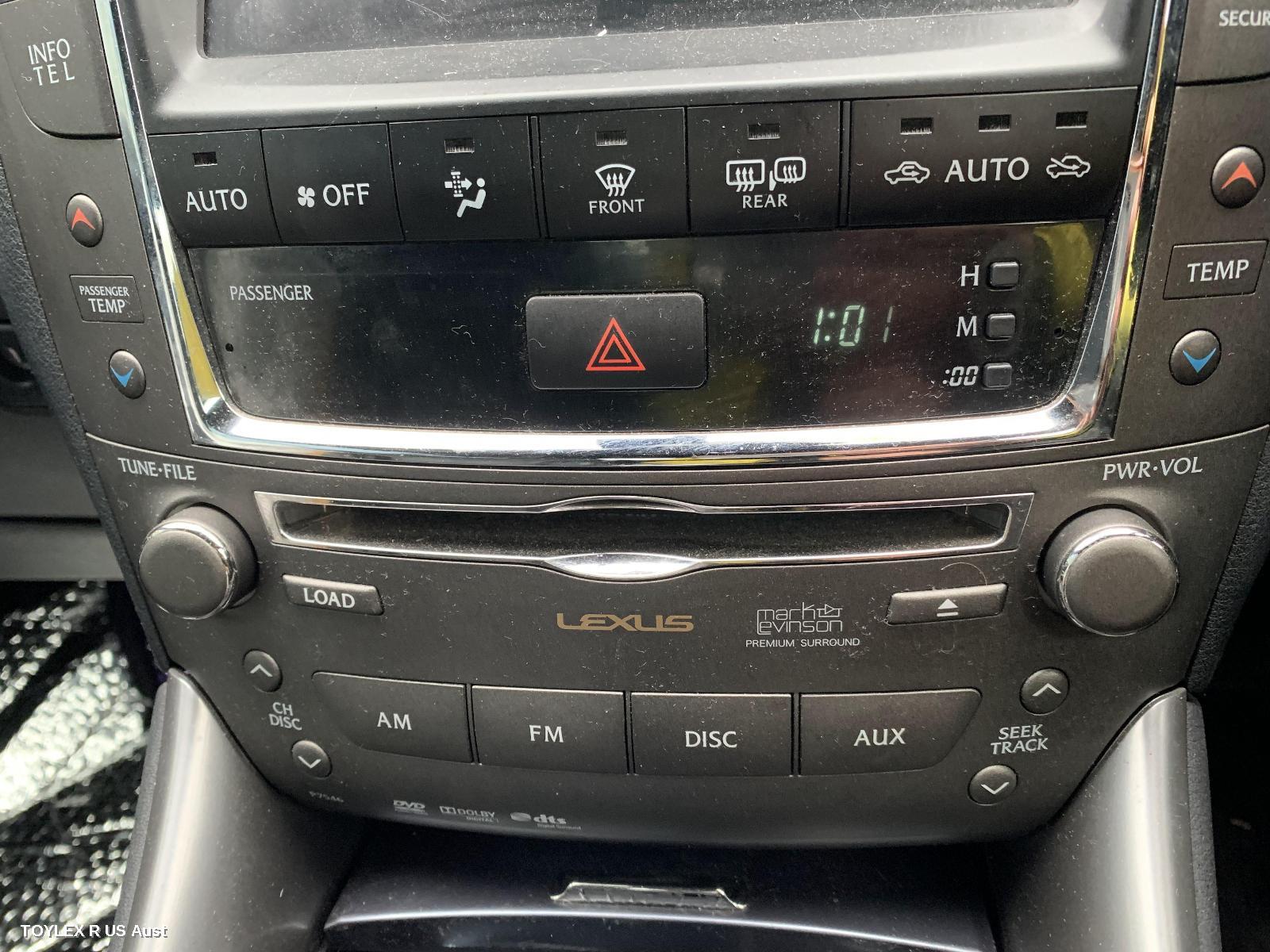 LEXUS IS250/IS250C 2011 Radio/Cd/Dvd/Sat/Tv AMPLIFIER (MARK LEVINSON TYPE), GSE20R