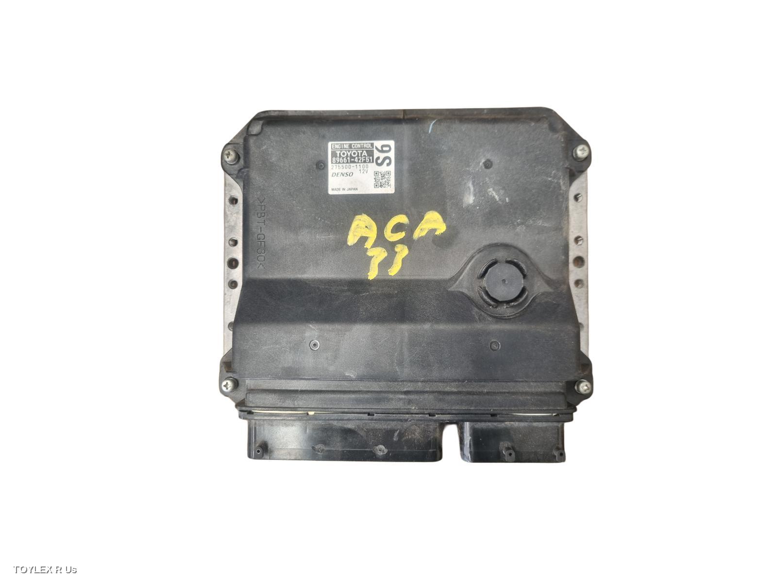 TOYOTA RAV4 2010 Ecu ENGINE ECU, 3.5, 2GR-FE, AUTO T/M, ECU ONLY, ACA33