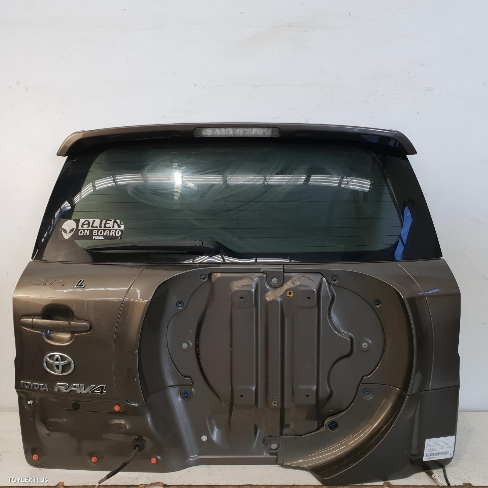 TOYOTA RAV4 2008 Bootlid/Tailgate TAILGATE, ACA33, SPOILERED TYPE