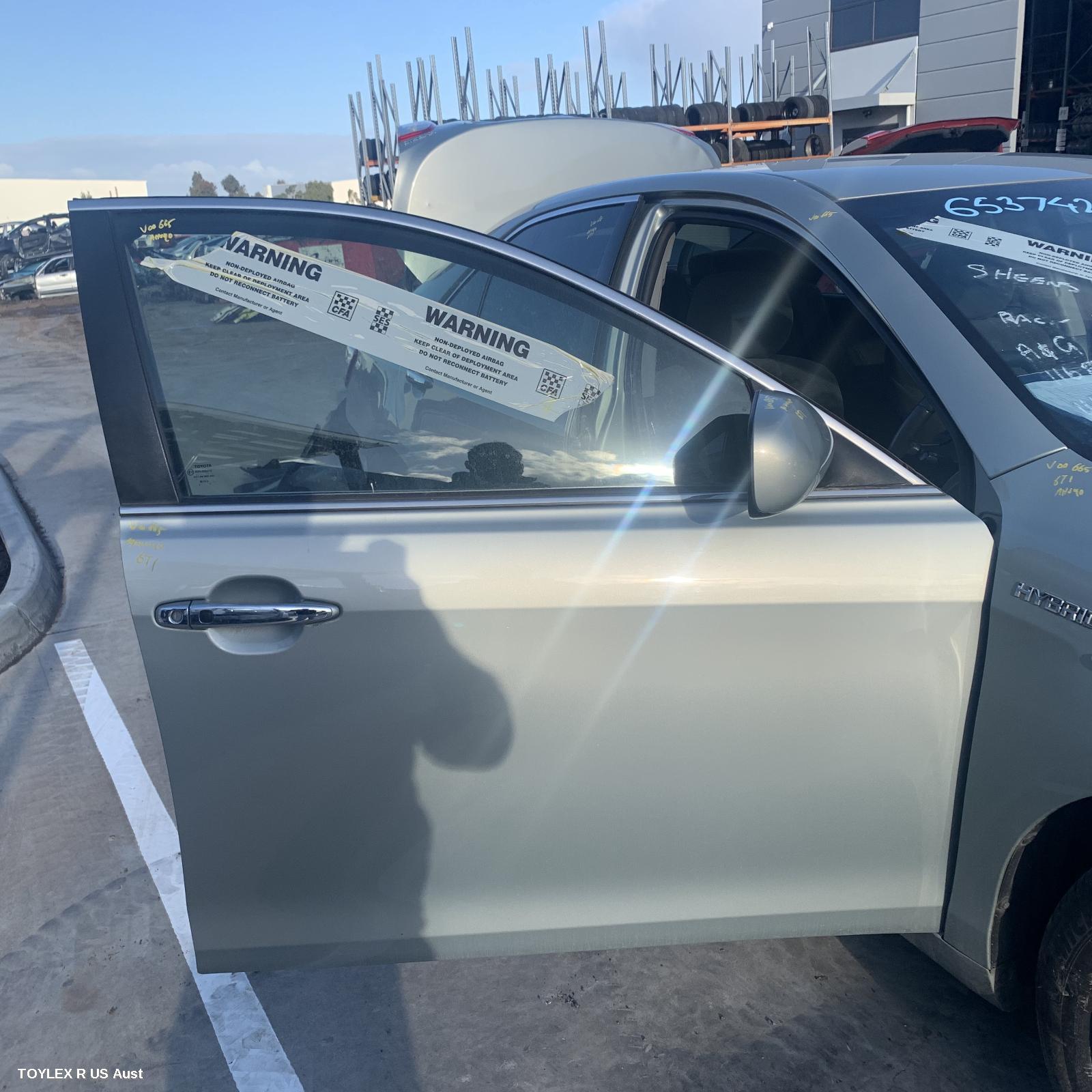 TOYOTA CAMRY 2011 Right Front Door ACV40/AHV40, NON MOULD TYPE