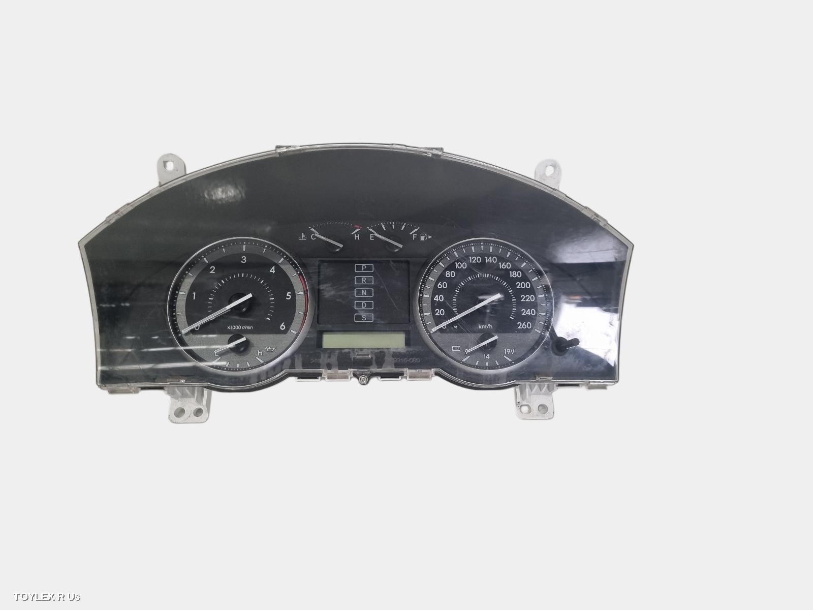 TOYOTA LANDCRUISER 2010 Instrument Cluster 200 SERIES, INSTRUMENT CLUSTER, DIESEL, GX/GXL